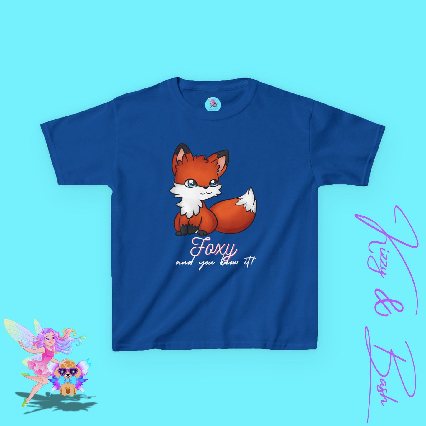 Foxy and You Know It Shirt Animal Pun Shirt for Kids Sassy Fox T-Shirt Cute Woodland Animal Gift for Animal Lovers Shirt Cute Empowerment Shirt for Her Funny Animal Shirt for Kids Heavy Cotton™ Tee