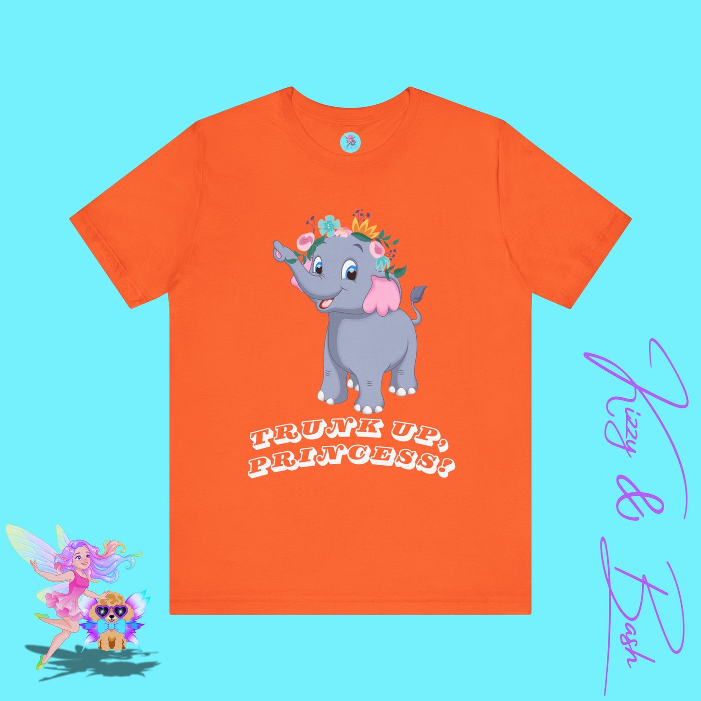 Cute Elephant Princess Shirt Gift for Elephant Lovers Cute Graphic Tee for Her Empowering and Motivational T-Shirt Gift for Princess Lovers Adult Unisex Jersey Short Sleeve Tee