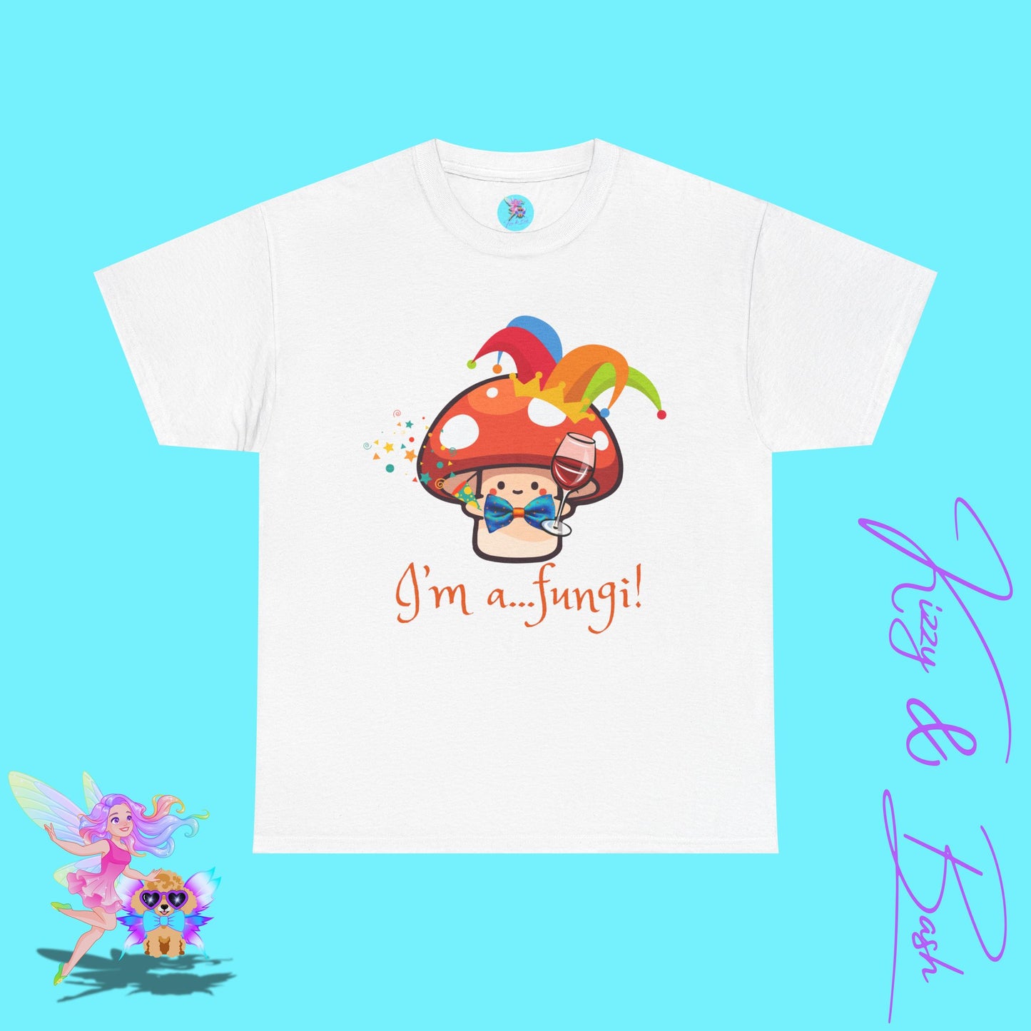 Funny Mushroom Pun T-Shirt for Adults I'm a Fungi Shirt Punny Naturecore Tee Life of the Party Gift Idea Funny Gift for Nature Lovers Unisex Heavy Cotton Tee