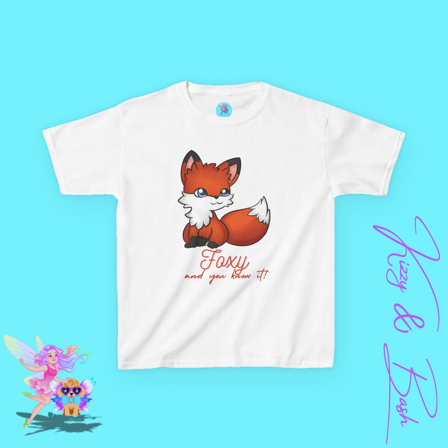 Foxy and You Know It Shirt Animal Pun Shirt for Kids Sassy Fox T-Shirt Cute Woodland Animal Gift for Animal Lovers Shirt Cute Empowerment Shirt for Her Funny Animal Shirt for Kids Heavy Cotton™ Tee