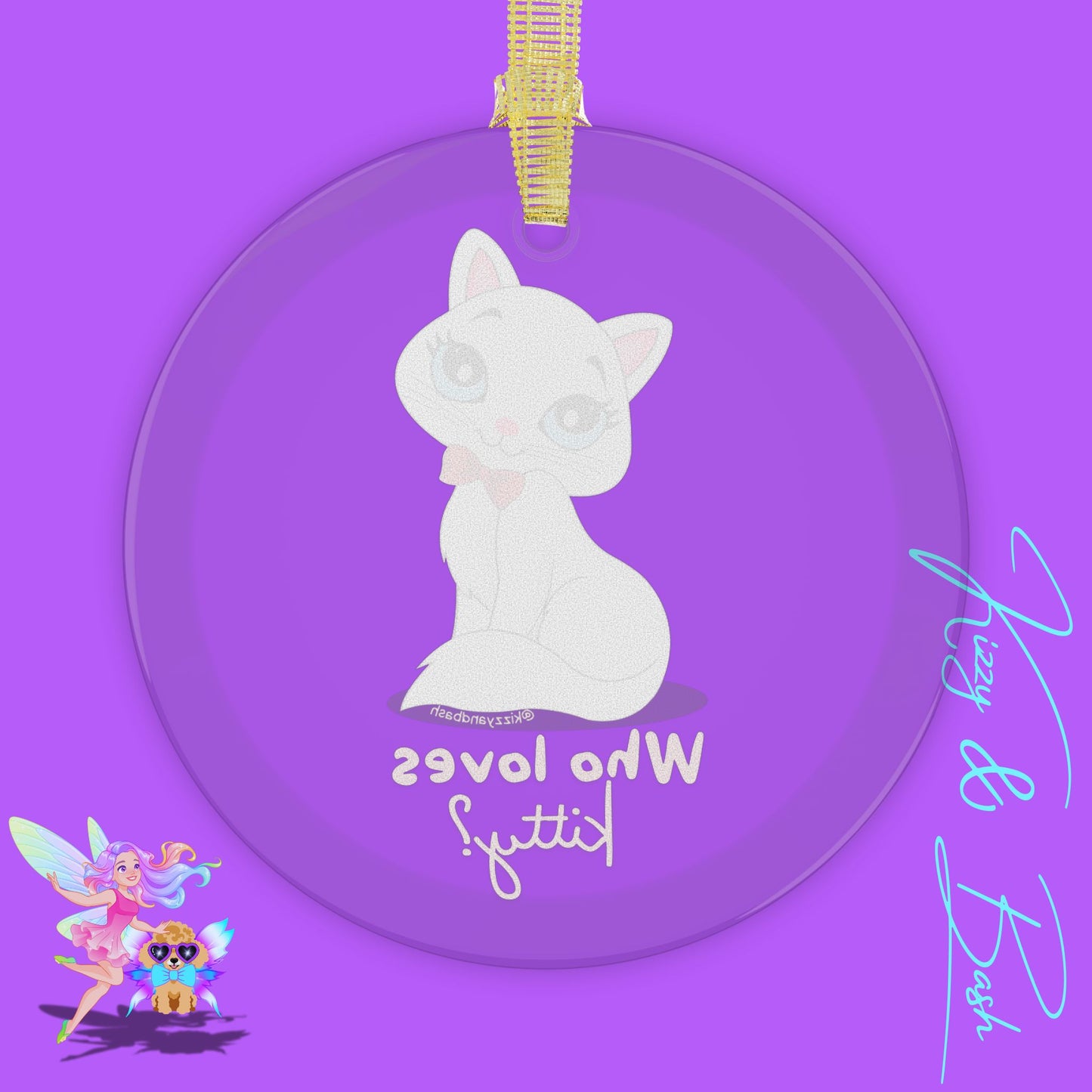 Adorable Cat Ornament Who Loves Kitty Cat Lover Christmas Ornament Perfect Gift for Cat Lovers Unique Cat Mom Gift Crazy Cat Lady Ornament Funny Cat Christmas Gift