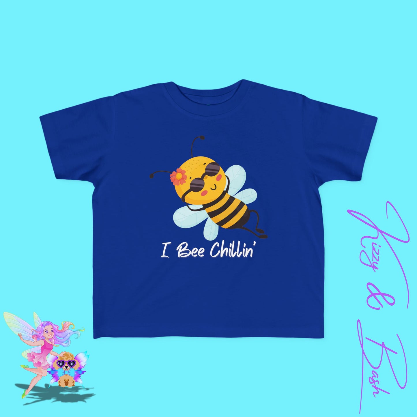 Chilling Honey Bee T-Shirt for Toddlers I Bee Chillin' Spring Shirt Chill Vibes Nature Graphic Tee Perfect Gift for Bee Lovers Fun Vacation Shirt Funny Bee Pun Graphic Tee for Toddler's Fine Jersey Tee