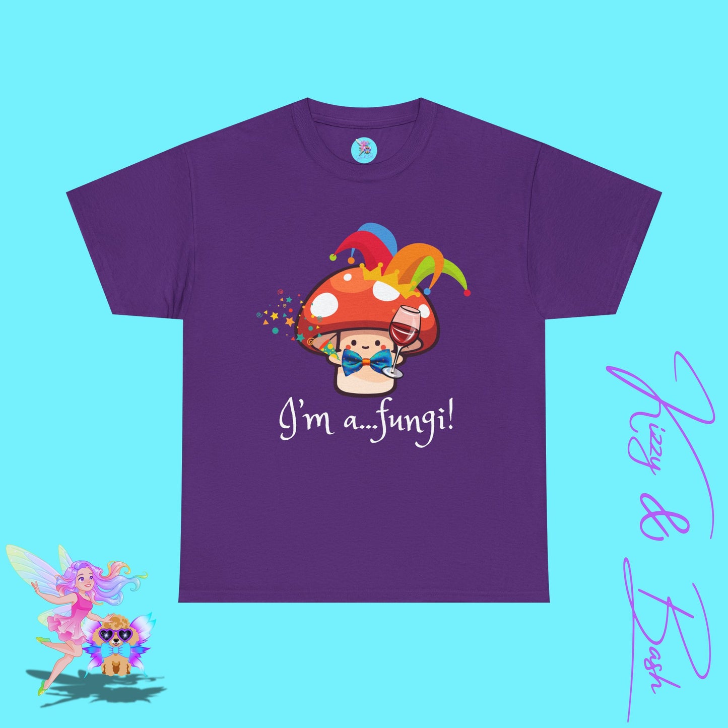 Funny Mushroom Pun T-Shirt for Adults I'm a Fungi Shirt Punny Naturecore Tee Life of the Party Gift Idea Funny Gift for Nature Lovers Unisex Heavy Cotton Tee