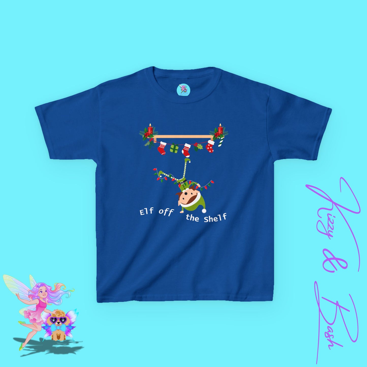 Cute Christmas Elf Girl T-Shirt for Kids Funny Elf Off The Shelf Shirt Gift for Elf Lovers Gift for Christmas Lovers Perfect Holiday Tee for Him or Her Funny Holiday T-Shirt for Kids Heavy Cotton™ Tee