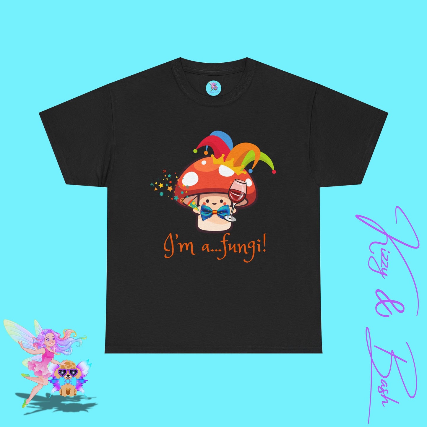Funny Mushroom Pun T-Shirt for Adults I'm a Fungi Shirt Punny Naturecore Tee Life of the Party Gift Idea Funny Gift for Nature Lovers Unisex Heavy Cotton Tee