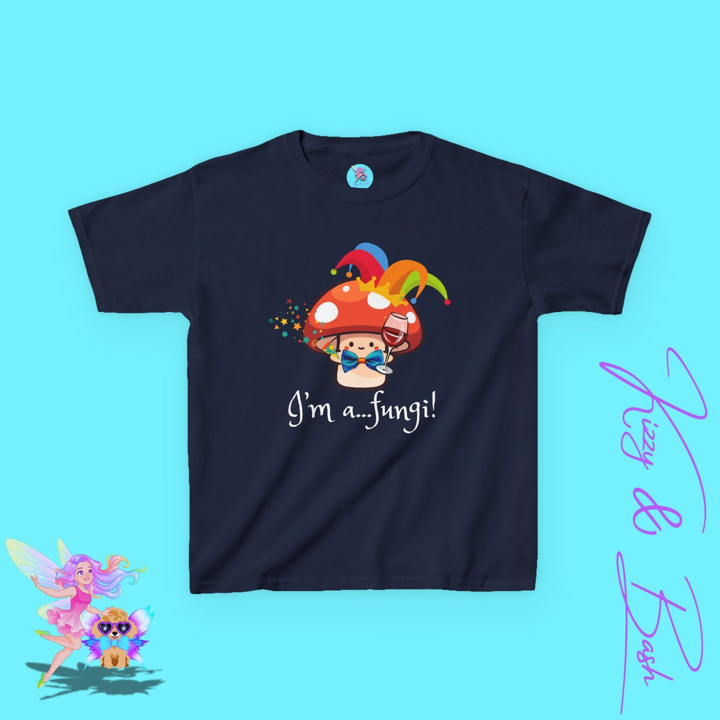 Funny Mushroom Shirt for Kids Naturecore Tee Gift for Mushroom Lovers Unique Gift for Him or Her Cute Mushroom Pun Shirt for Kids Heavy Cotton™ Tee