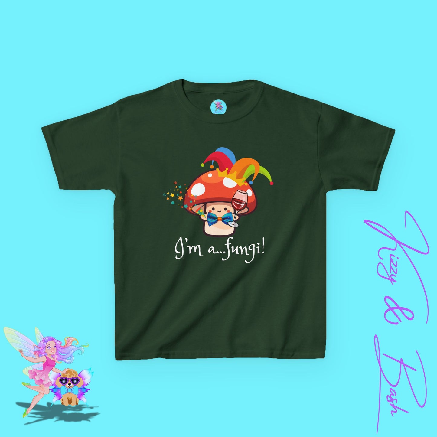 Funny Mushroom Shirt for Kids Naturecore Tee Gift for Mushroom Lovers Unique Gift for Him or Her Cute Mushroom Pun Shirt for Kids Heavy Cotton™ Tee