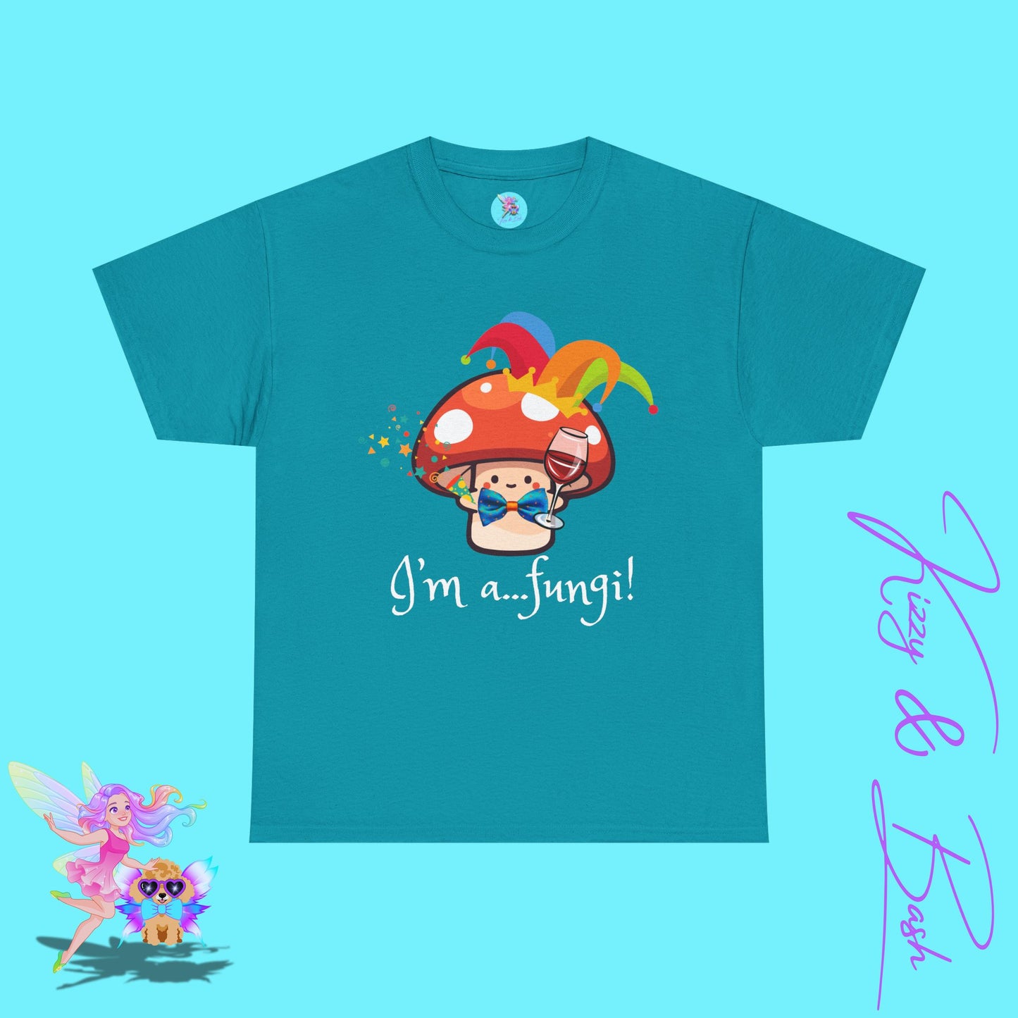 Funny Mushroom Pun T-Shirt for Adults I'm a Fungi Shirt Punny Naturecore Tee Life of the Party Gift Idea Funny Gift for Nature Lovers Unisex Heavy Cotton Tee