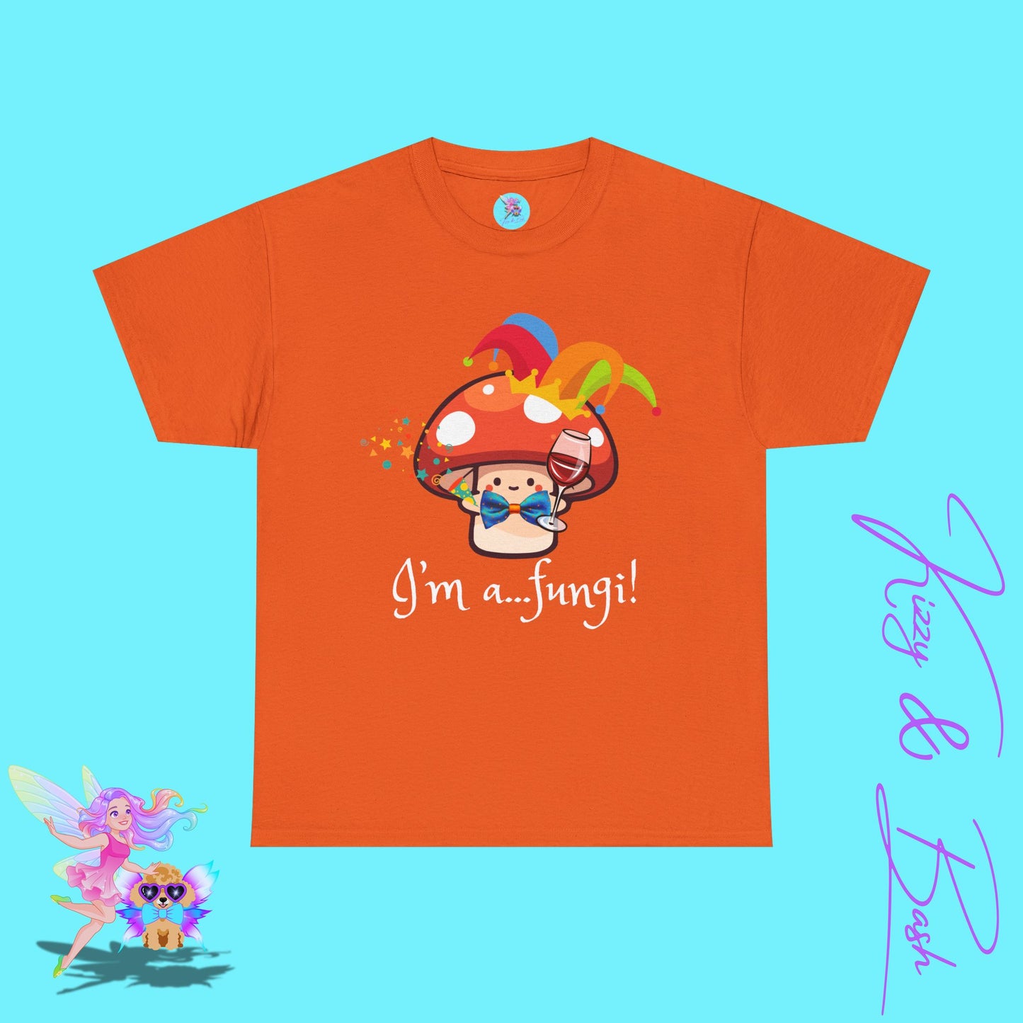 Funny Mushroom Pun T-Shirt for Adults I'm a Fungi Shirt Punny Naturecore Tee Life of the Party Gift Idea Funny Gift for Nature Lovers Unisex Heavy Cotton Tee