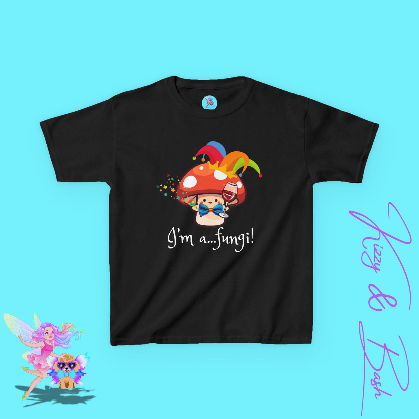 Funny Mushroom Shirt for Kids Naturecore Tee Gift for Mushroom Lovers Unique Gift for Him or Her Cute Mushroom Pun Shirt for Kids Heavy Cotton™ Tee