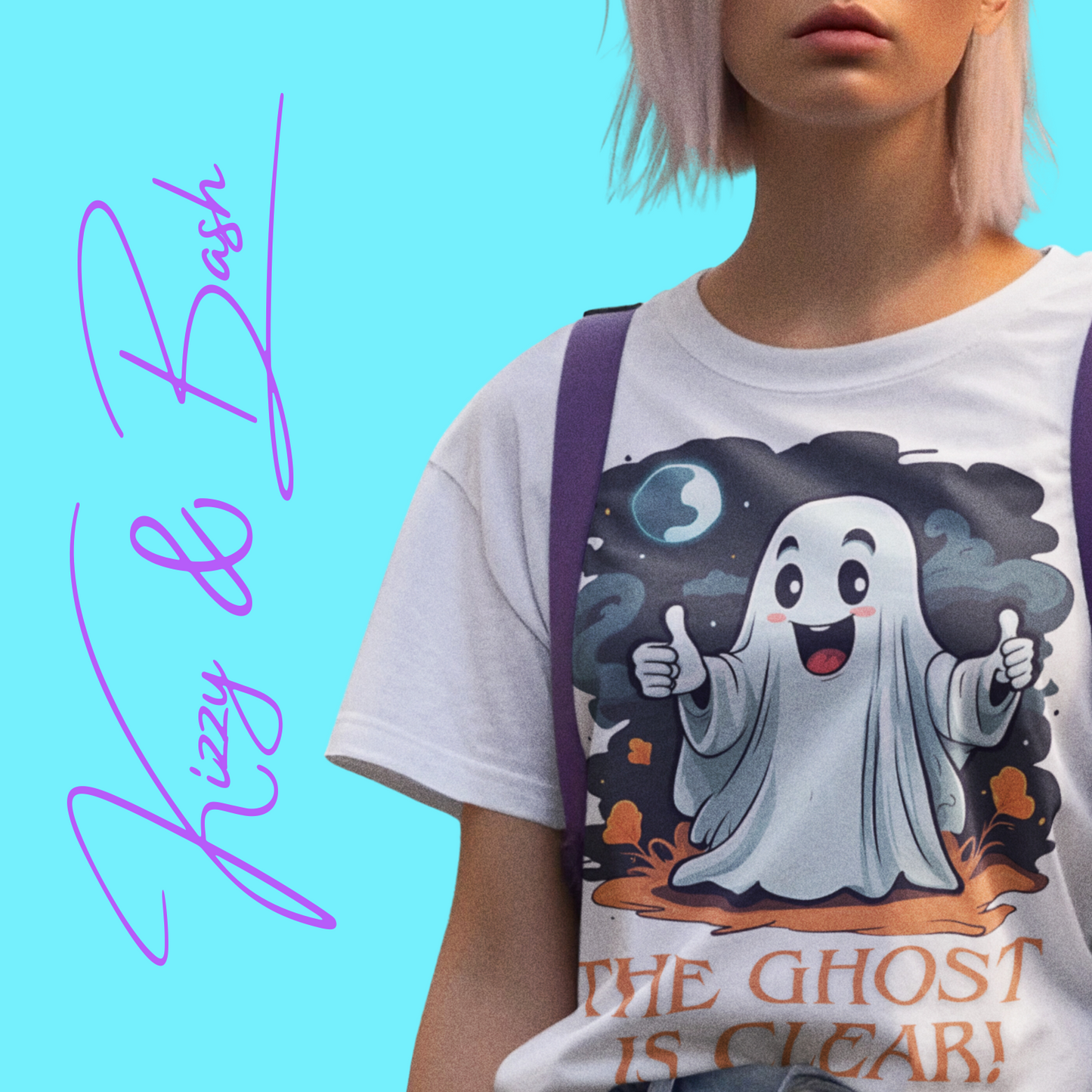 Halloween Ghost Shirt The Ghost is Clear Punny Halloween T-Shirt Funny Halloween Shirt for Him or Her Fun Gift for Pun Lovers Funny Halloween Graphic Tee for Adults Perfect Gift for Ghost Hunters Paranormal T-Shirt Unisex Heavy Cotton Tee