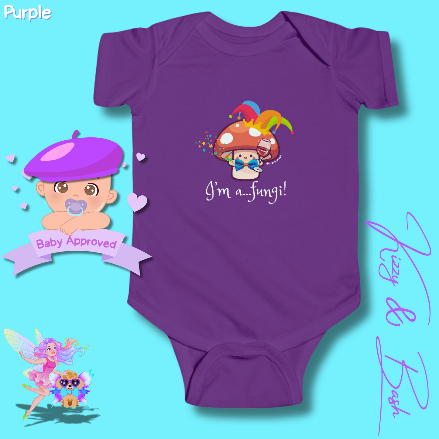 Cute Mushroom Onesie for Infant Funny Mushroom Outfit for Newborn Nature Baby Nursery Forestcore for Baby Nature Lover Baby Clothes I'm a Fungi Infant Fine Jersey Bodysuit