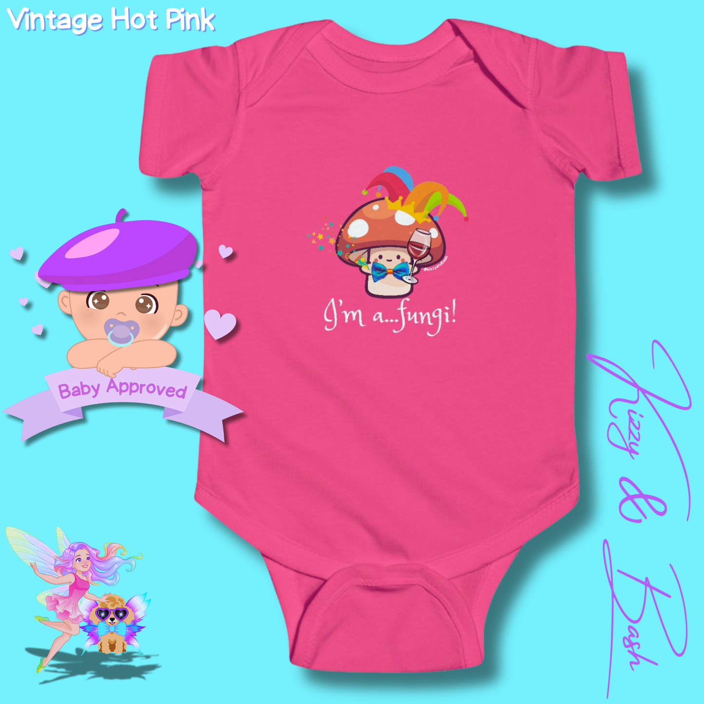 Cute Mushroom Onesie for Infant Funny Mushroom Outfit for Newborn Nature Baby Nursery Forestcore for Baby Nature Lover Baby Clothes I'm a Fungi Infant Fine Jersey Bodysuit