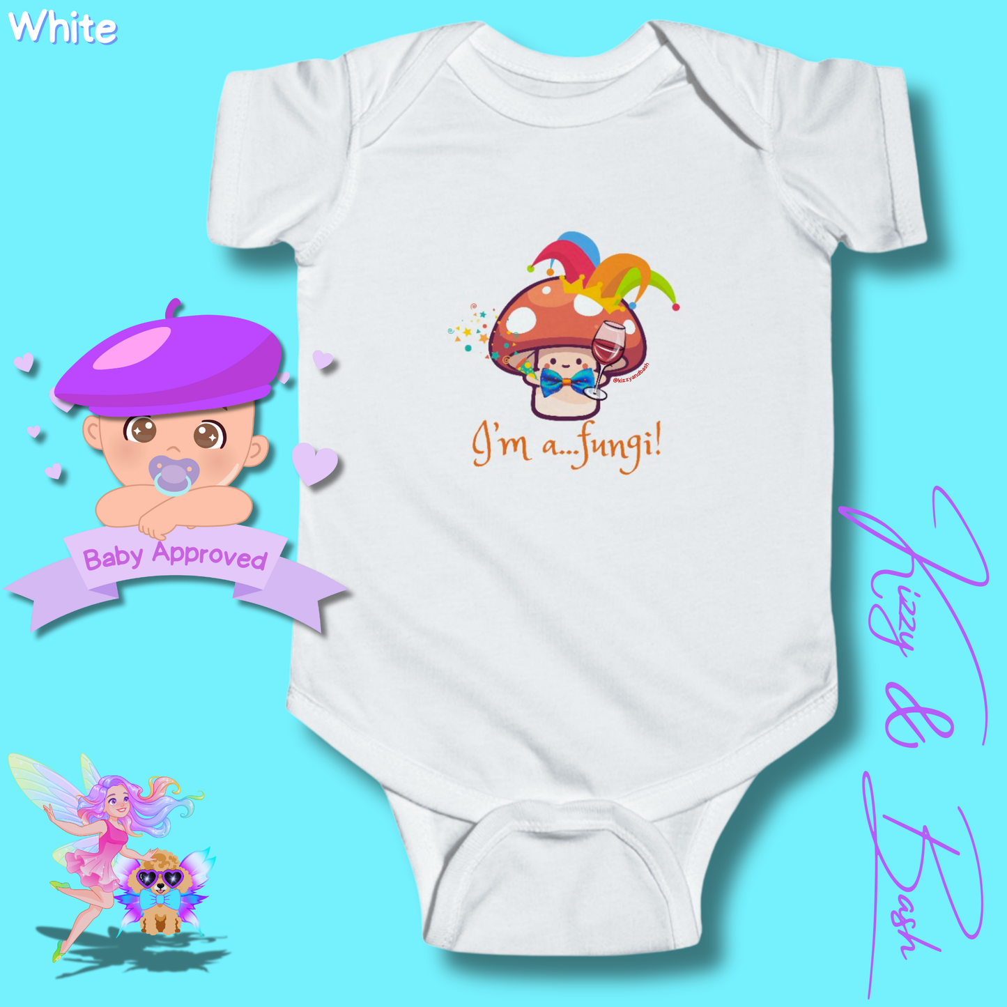 Cute Mushroom Onesie for Infant Funny Mushroom Outfit for Newborn Nature Baby Nursery Forestcore for Baby Nature Lover Baby Clothes I'm a Fungi Infant Fine Jersey Bodysuit