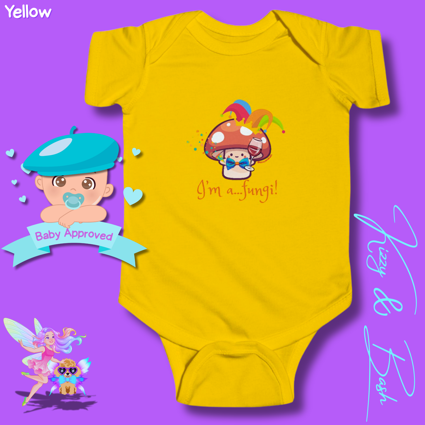 Cute Mushroom Onesie for Infant Funny Mushroom Outfit for Newborn Nature Baby Nursery Forestcore for Baby Nature Lover Baby Clothes I'm a Fungi Infant Fine Jersey Bodysuit