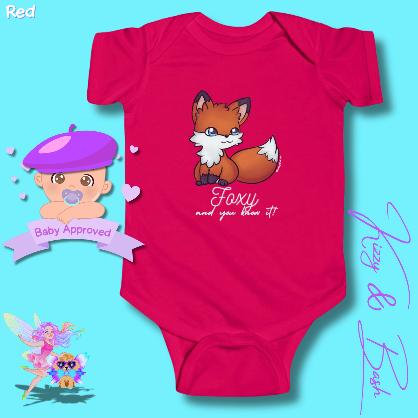 Cute Red Fox Baby Onesie Perfect Gift for Baby Girl Fun Gift for Baby Shower Fox Nursery Decor Funny Gift for New Mom Woodland Animal Gift for Baby Forest Animal Gift for Newborn Foxy and You Know It Infant Fine Jersey Bodysuit