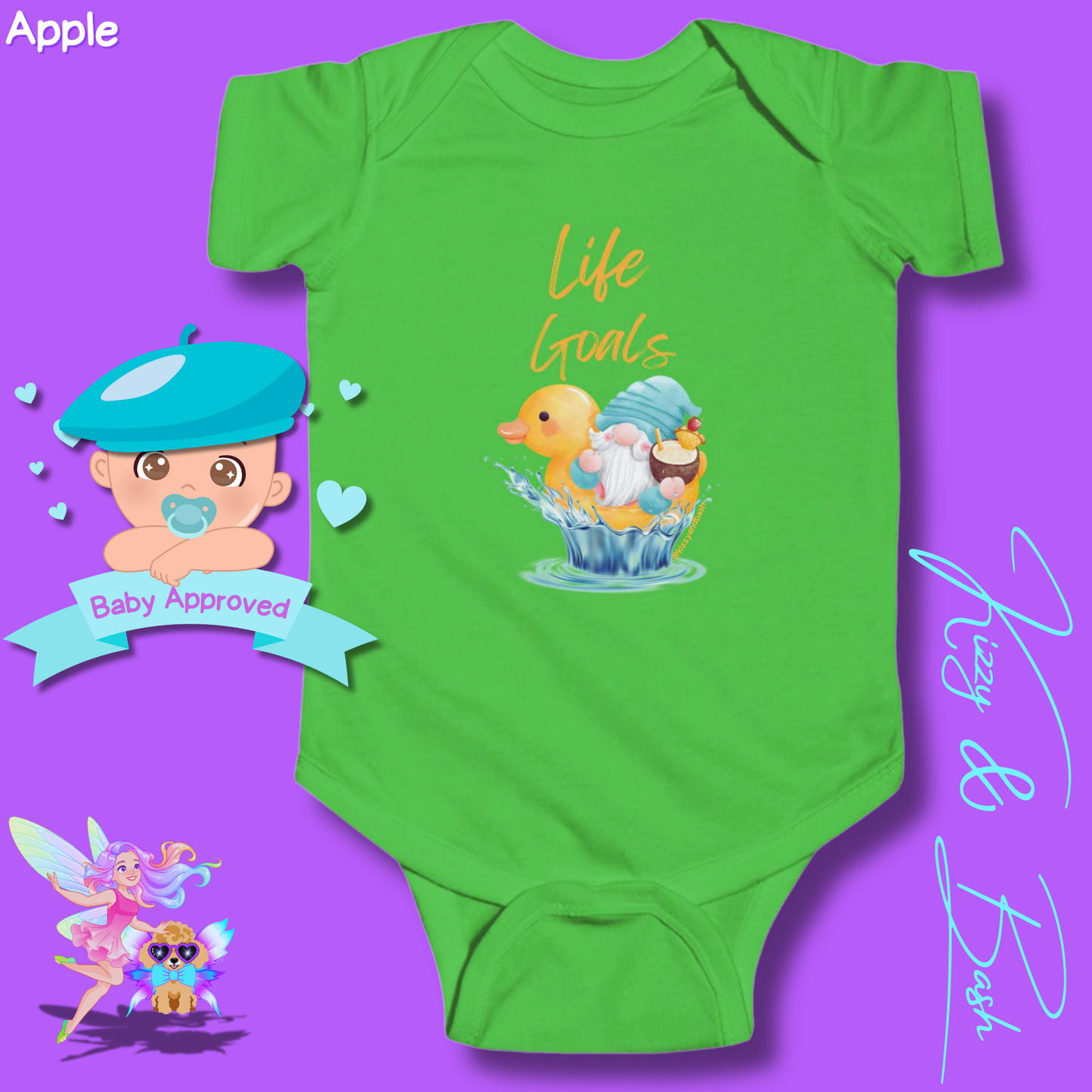 Funny Gnome Baby Onesie Gnome Nursery Decor Unique Baby Shower Gift Idea Rubber Ducky Onesie Perfect Gift for New Mom Cute Gnome Gift for Baby Cute Rubber Ducky Gift for Baby Rubber Ducky Life Goals Infant Fine Jersey Bodysuit