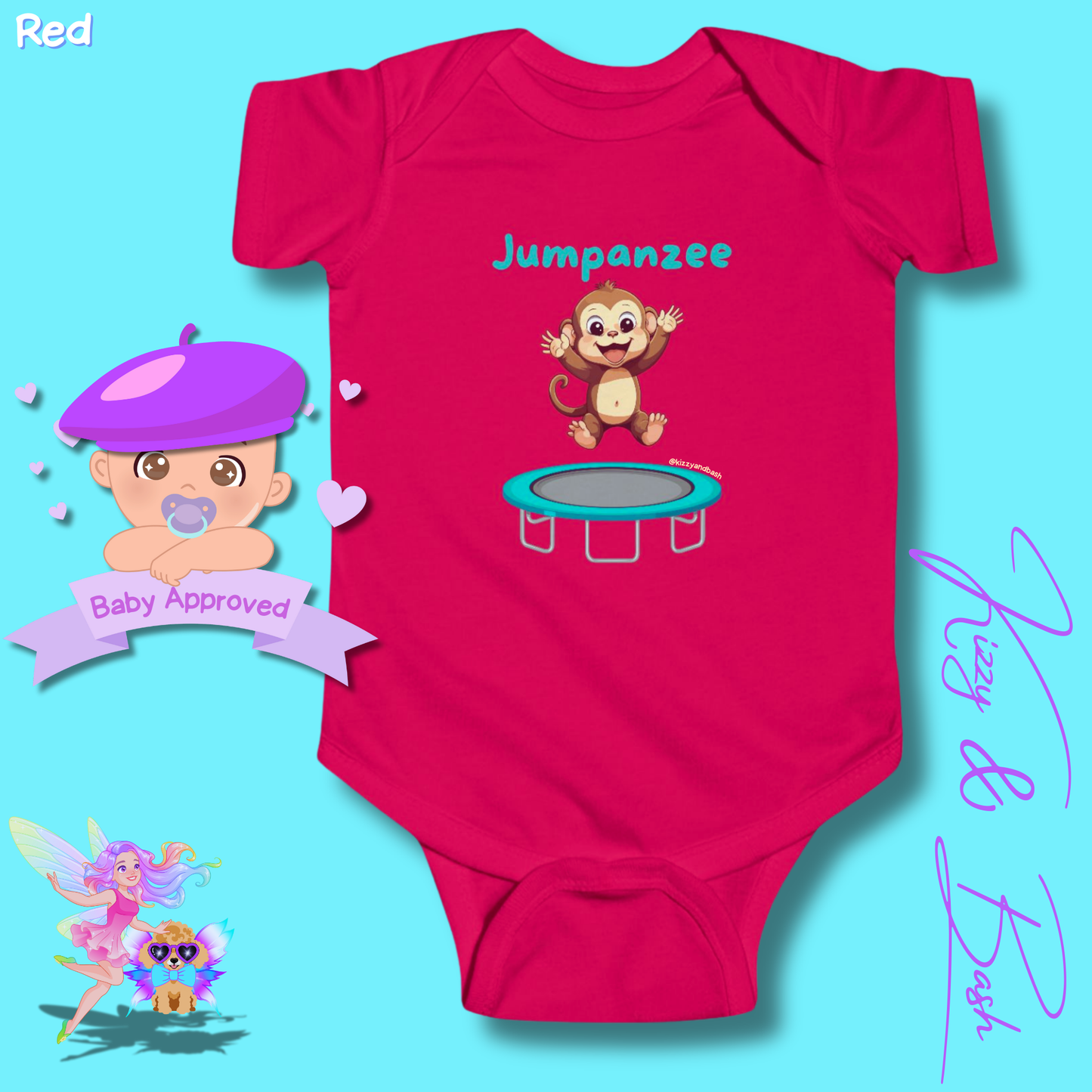 Monkey Bodysuit Monkey Onesie Cute Infant Clothes Jumpanzee Monkey Gift for Baby Unique Baby Shower Gift Ideas Monkey Nursery Gift Cute Gift for Baby Boy or Girl