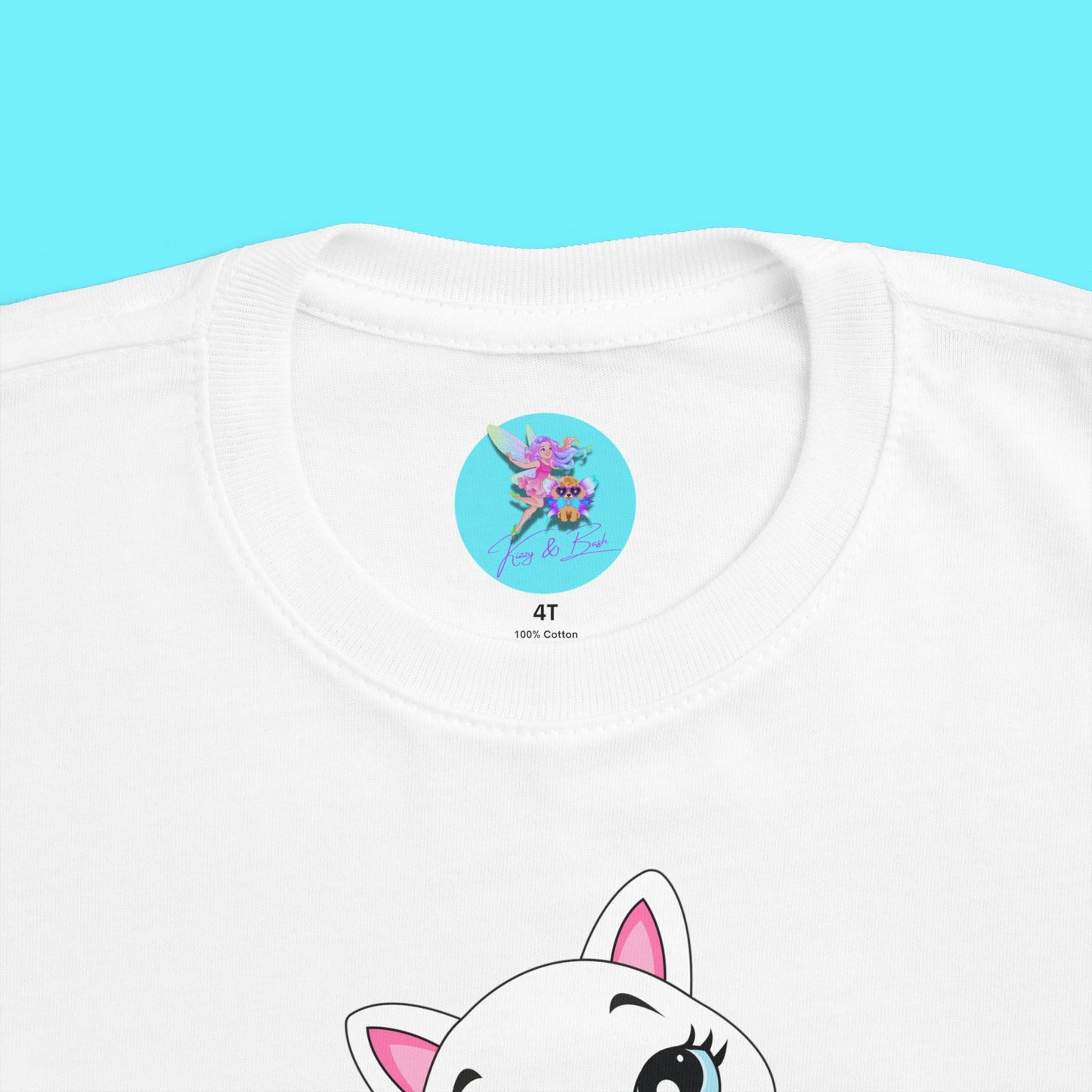 Who Loves Kitty? Cute Cat T-Shirt for Toddlers Kawaii Kitty Shirt Funny Gift for Cat Lovers Whimsical Animal Graphic Tee Sassy Cat Shirt Playful Kitty T-Shirt for Toddler's Fine Jersey Tee
