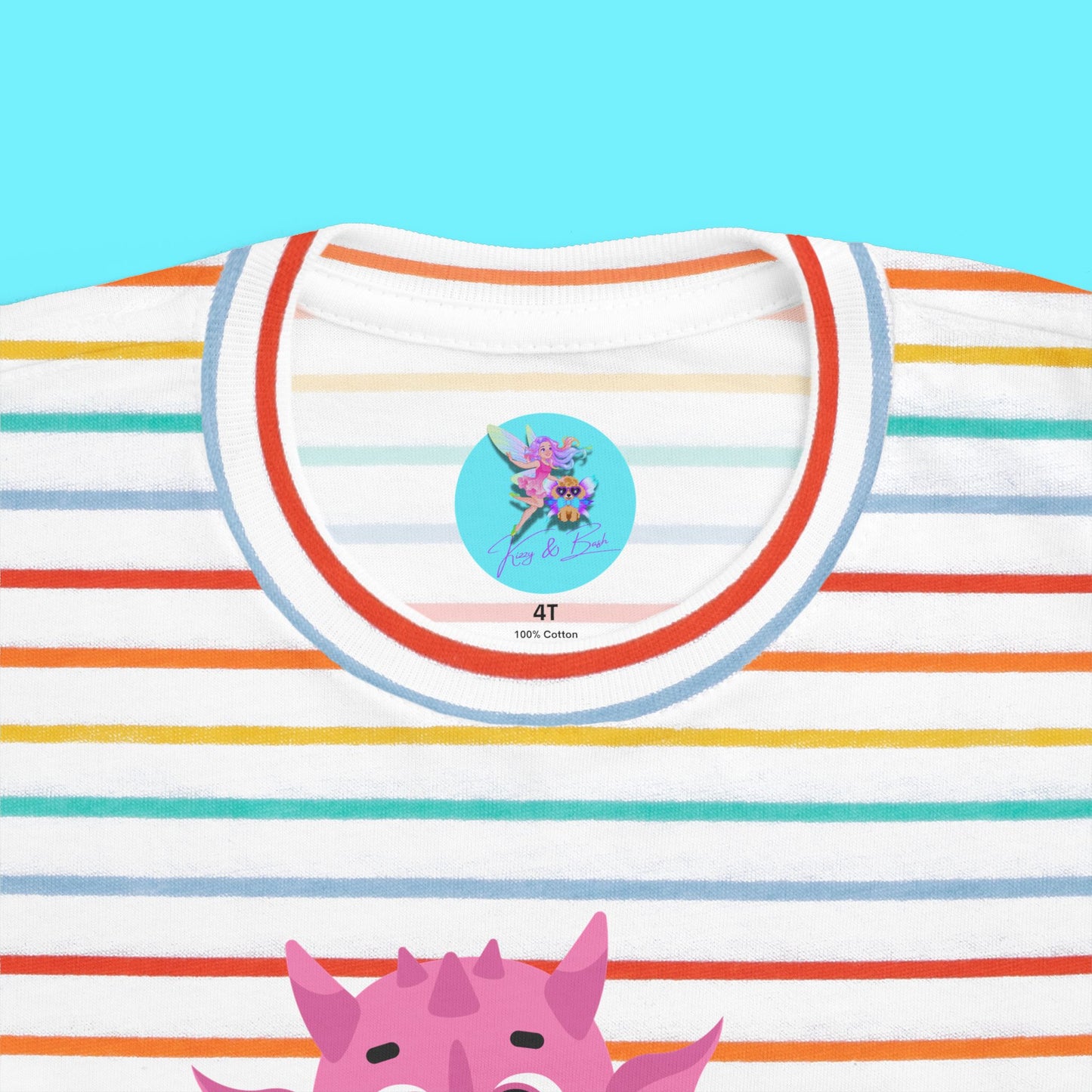 Cute Pink Dragon T-Shirt for Toddlers Just Wingin' It Over Here Shirt Funny Encouragement Shirt Perfect Gift for Dragon Lovers Funny Dragon Shirt Whimsical Fantasy Tee Dragoncore Gift Idea for Toddler's Fine Jersey Tee