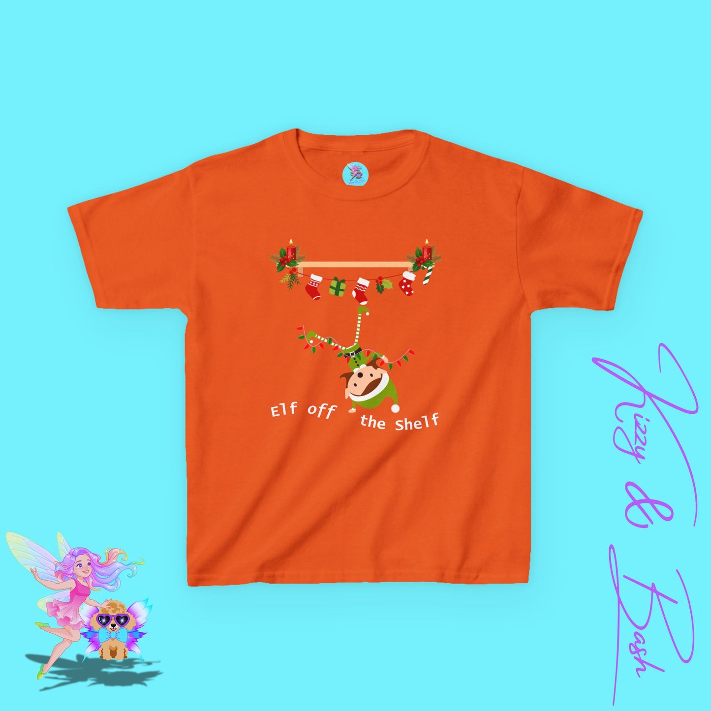 Cute Christmas Elf Girl T-Shirt for Kids Funny Elf Off The Shelf Shirt Gift for Elf Lovers Gift for Christmas Lovers Perfect Holiday Tee for Him or Her Funny Holiday T-Shirt for Kids Heavy Cotton™ Tee