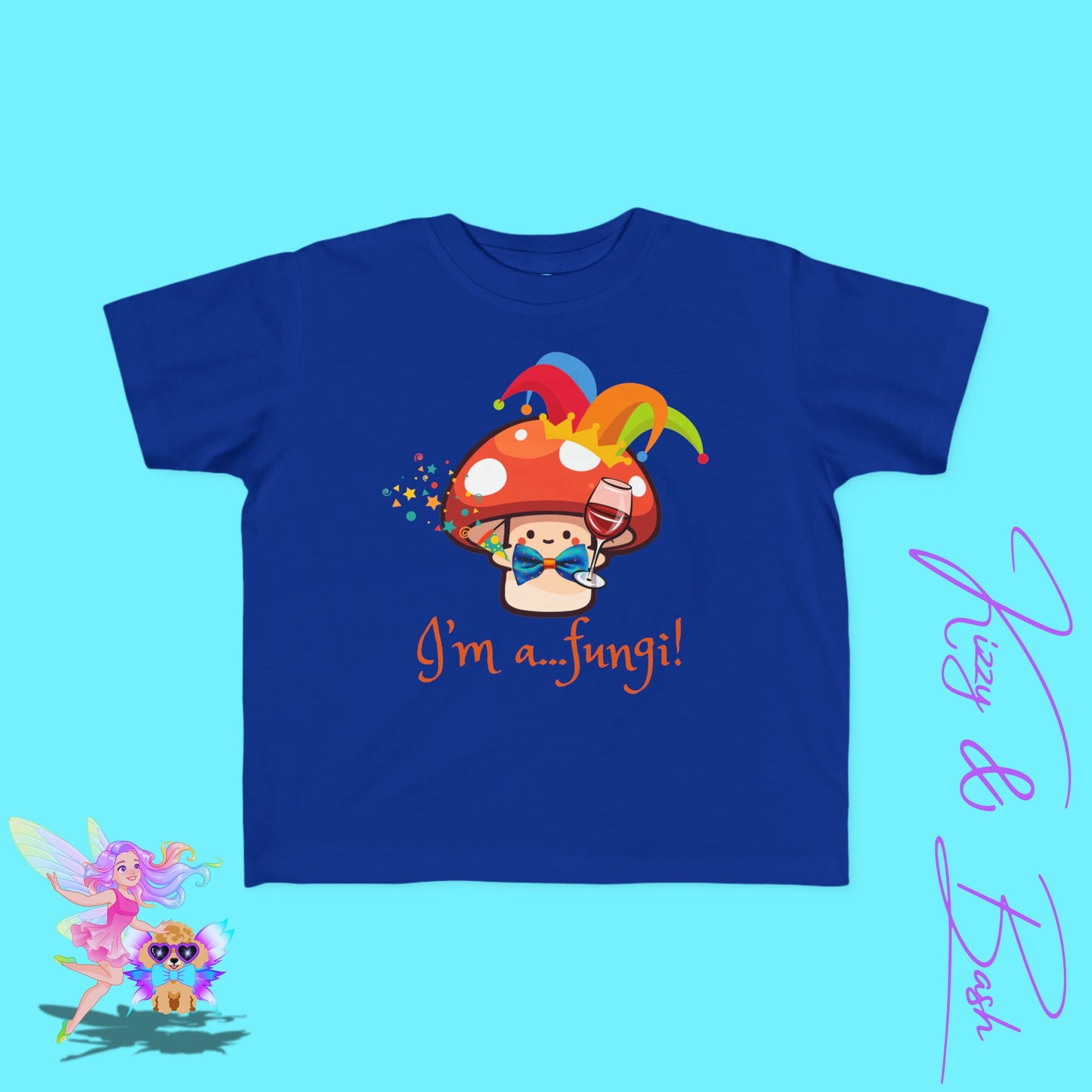 Funny Mushroom Shirt for Toddlers I'm a Fungi Pun T-Shirt Cute Cottagecore Party Tee Perfect Gift for Nature Lovers Shirt Punny Gift Idea for Toddler's Fine Jersey Tee