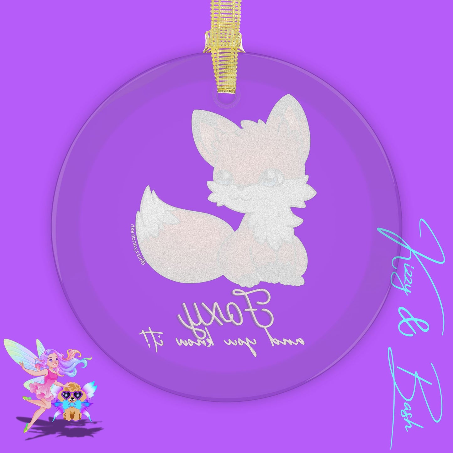 Cute Red Fox Ornament Foxy and You Know It Glass Ornament Unique Gift for Fox Lovers Woodland Animals Holiday Decor Unique Gift for Her Forest Animal Gift Idea