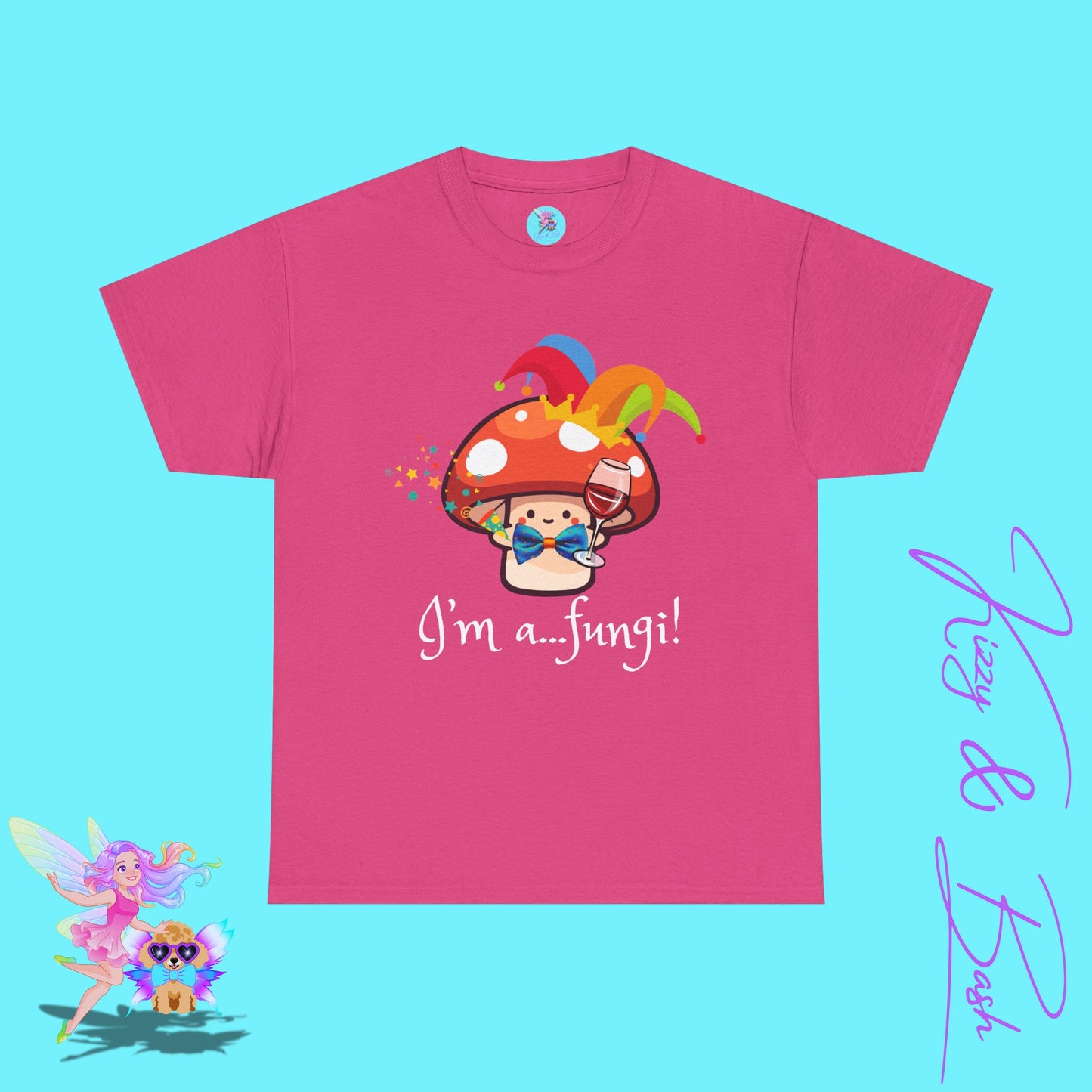 Funny Mushroom Pun T-Shirt for Adults I'm a Fungi Shirt Punny Naturecore Tee Life of the Party Gift Idea Funny Gift for Nature Lovers Unisex Heavy Cotton Tee