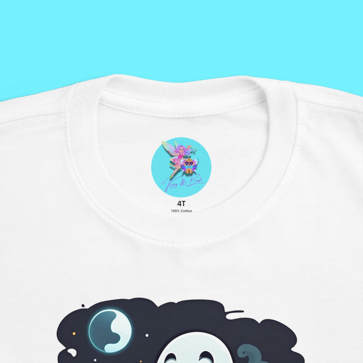 The Ghost is Clear Halloween Pun Shirt for Toddlers Gift for Halloween Lovers of Paranormal Apparel Punny Halloween Shirt for Friends and Family Funny Halloween Ghost Tee for Toddler's Fine Jersey Tee