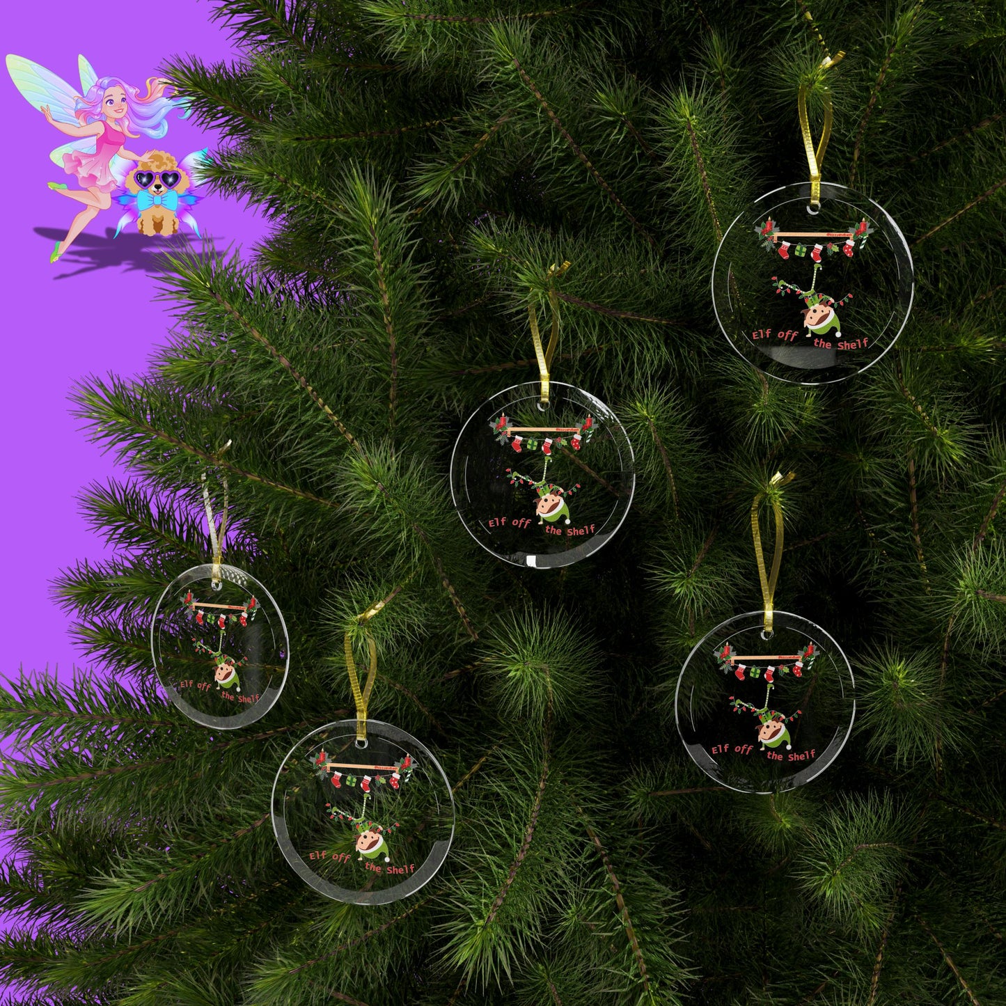 Funny Elf Ornament Unique Christmas Ornament for Elf Lovers Gift Funny Christmas Gift for Friends and Family Unique White Elephant Gift Exchange Idea Ultimate Elf Lover Gift Elf Off the Shelf Glass Ornaments