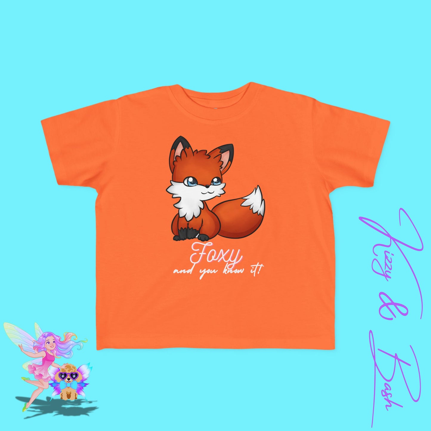 Foxy and You Know It T-Shirt for Toddlers Funny Animal Pun T-Shirt Cute and Confident Animal Shirt Empowering Forestcore Gift Idea Red Fox Woodland Shirt for Toddler's Fine Jersey Tee