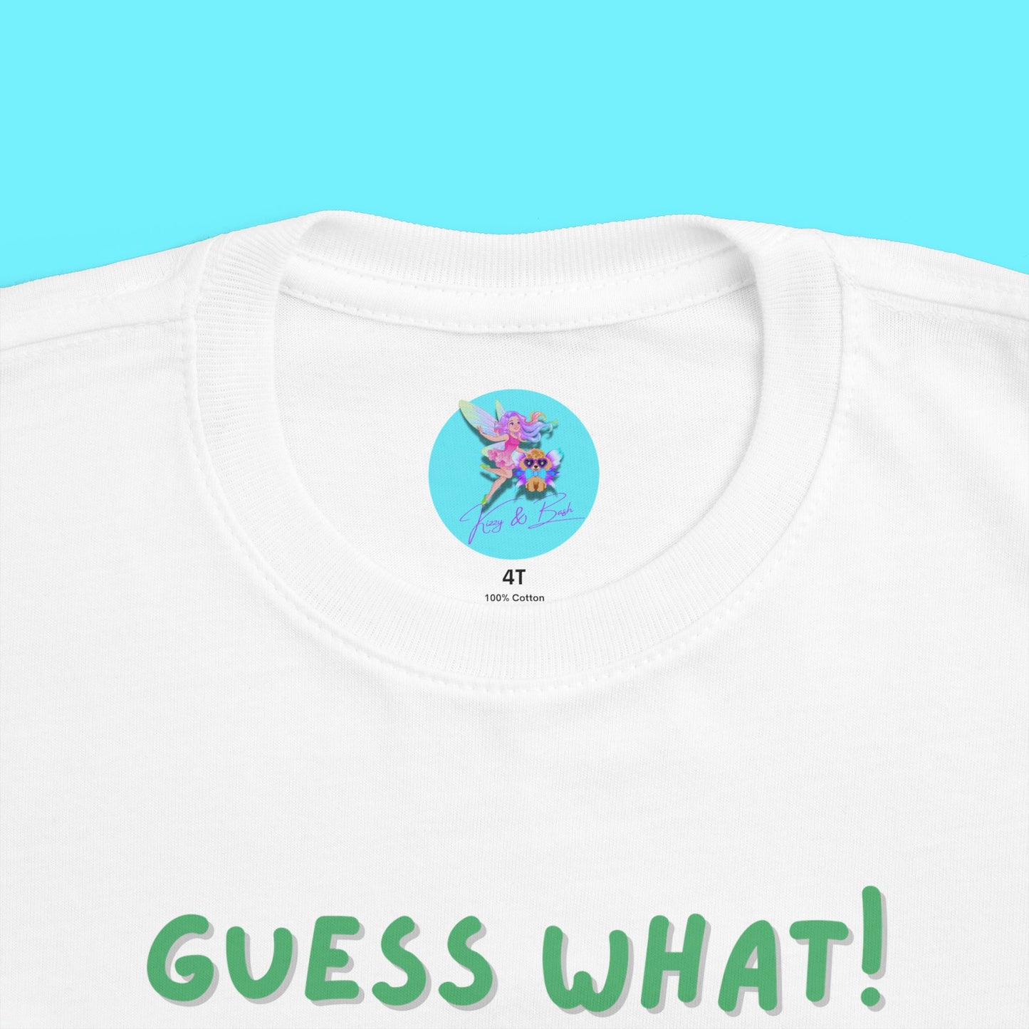 Guess What Goat Butt Shirt Funny Farmcore Tee for Toddlers Gift for Goat Lovers Punny Animal T-Shirt Gift Funny Farm Animal Shirt for Toddler's Fine Jersey Tee