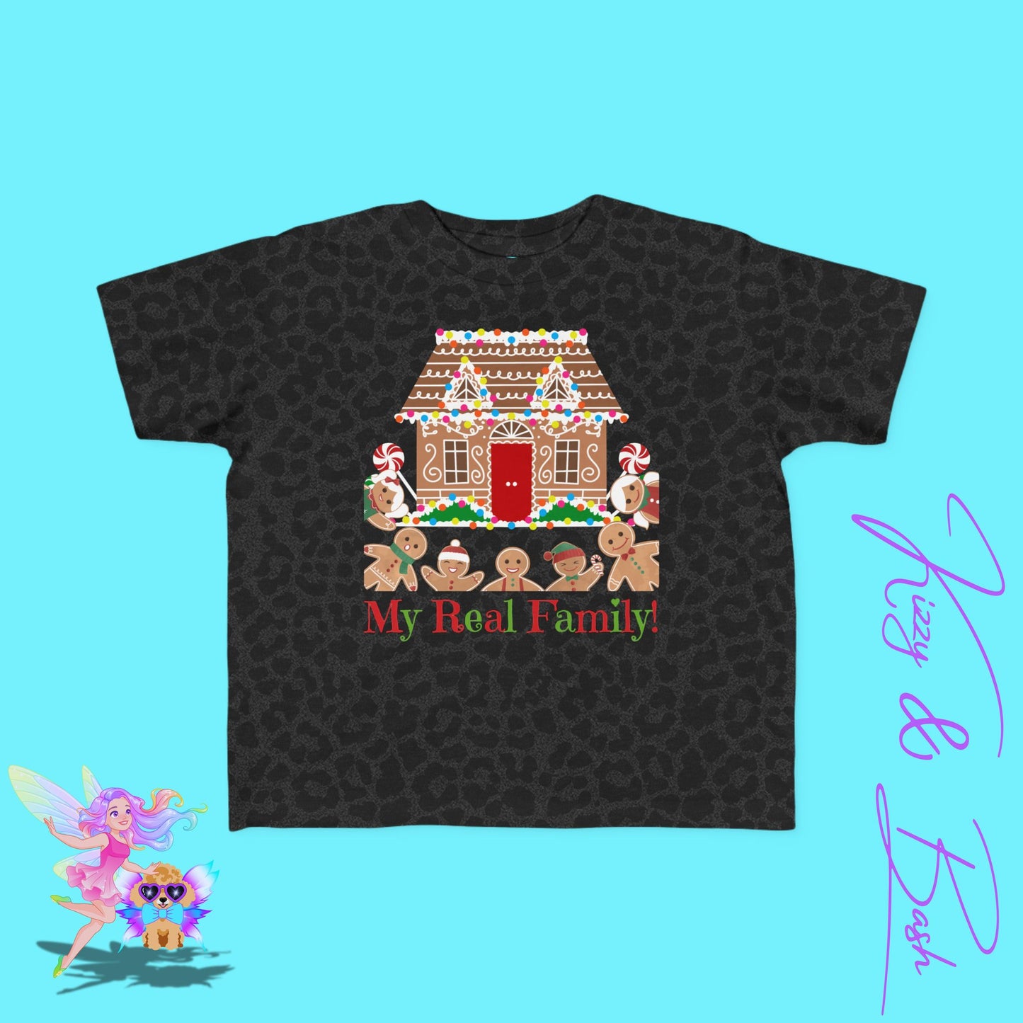 Gingerbread Family T-Shirt for Toddlers Funny Christmas Shirt for Him or Her Found Family Gift Idea Gingerbread Lovers T-Shirt Unique Gingerbread Shirt for Toddler's Fine Jersey Tee