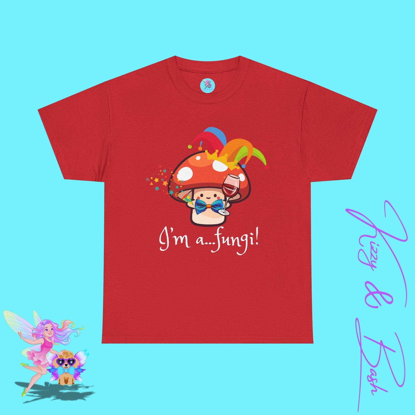 Funny Mushroom Pun T-Shirt for Adults I'm a Fungi Shirt Punny Naturecore Tee Life of the Party Gift Idea Funny Gift for Nature Lovers Unisex Heavy Cotton Tee
