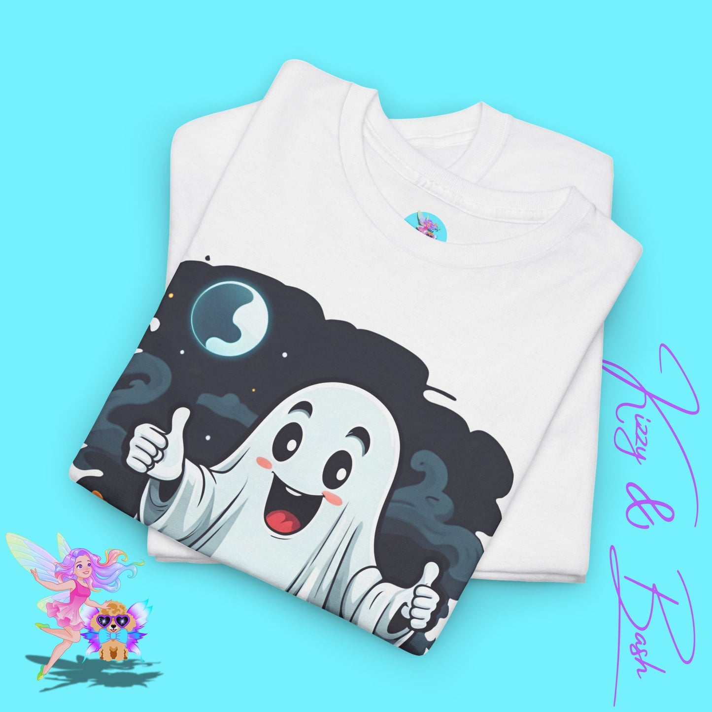 Halloween Ghost Shirt The Ghost is Clear Punny Halloween T-Shirt Funny Halloween Shirt for Him or Her Fun Gift for Pun Lovers Funny Halloween Graphic Tee for Adults Perfect Gift for Ghost Hunters Paranormal T-Shirt Unisex Heavy Cotton Tee