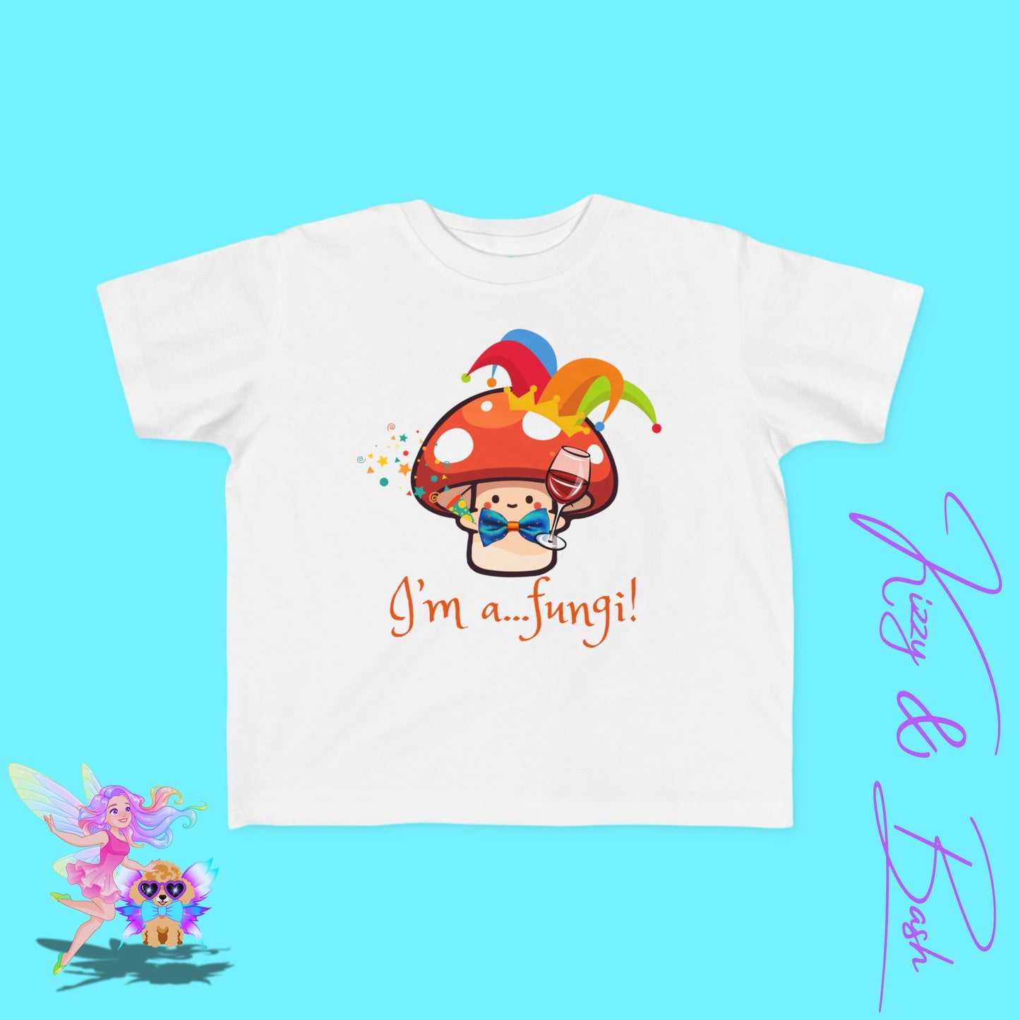 Funny Mushroom Shirt for Toddlers I'm a Fungi Pun T-Shirt Cute Cottagecore Party Tee Perfect Gift for Nature Lovers Shirt Punny Gift Idea for Toddler's Fine Jersey Tee