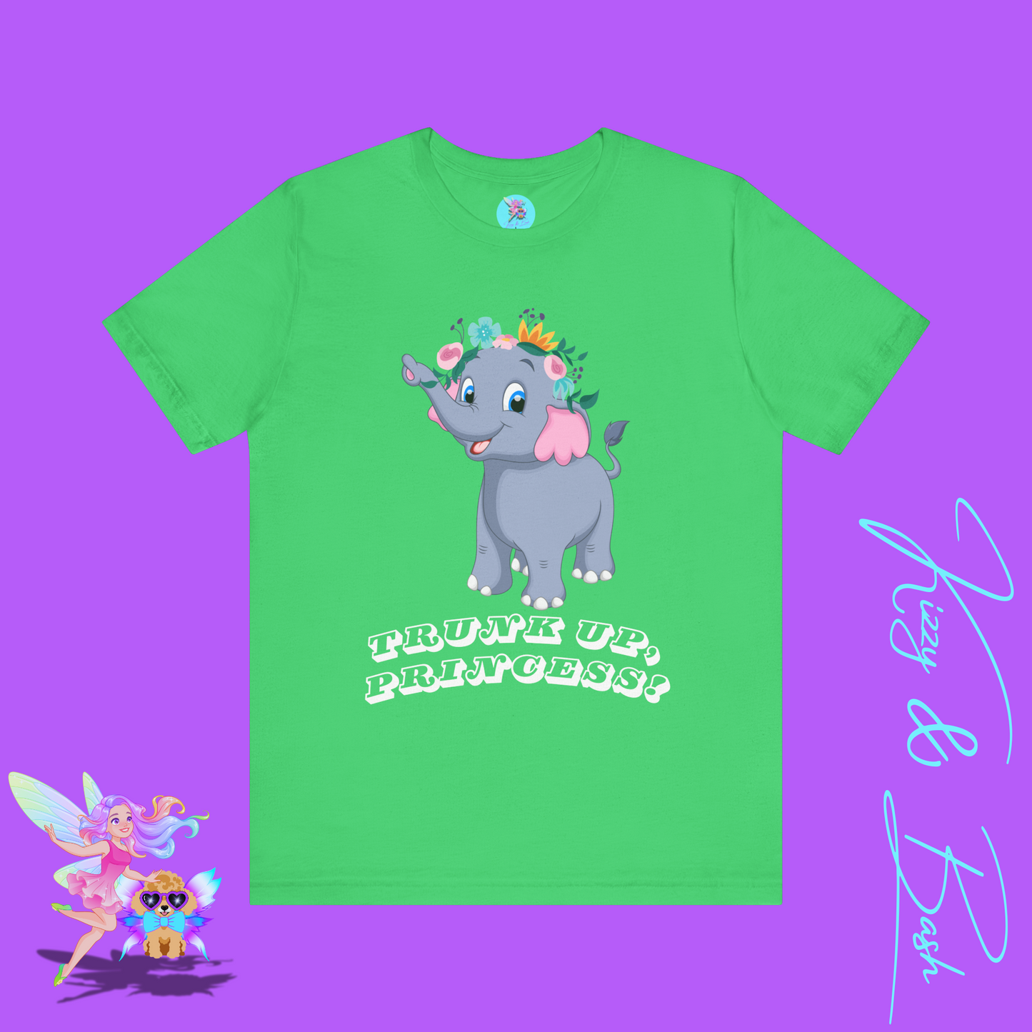 Cute Elephant Princess Shirt Gift for Elephant Lovers Cute Graphic Tee for Her Empowering and Motivational T-Shirt Gift for Princess Lovers Adult Unisex Jersey Short Sleeve Tee