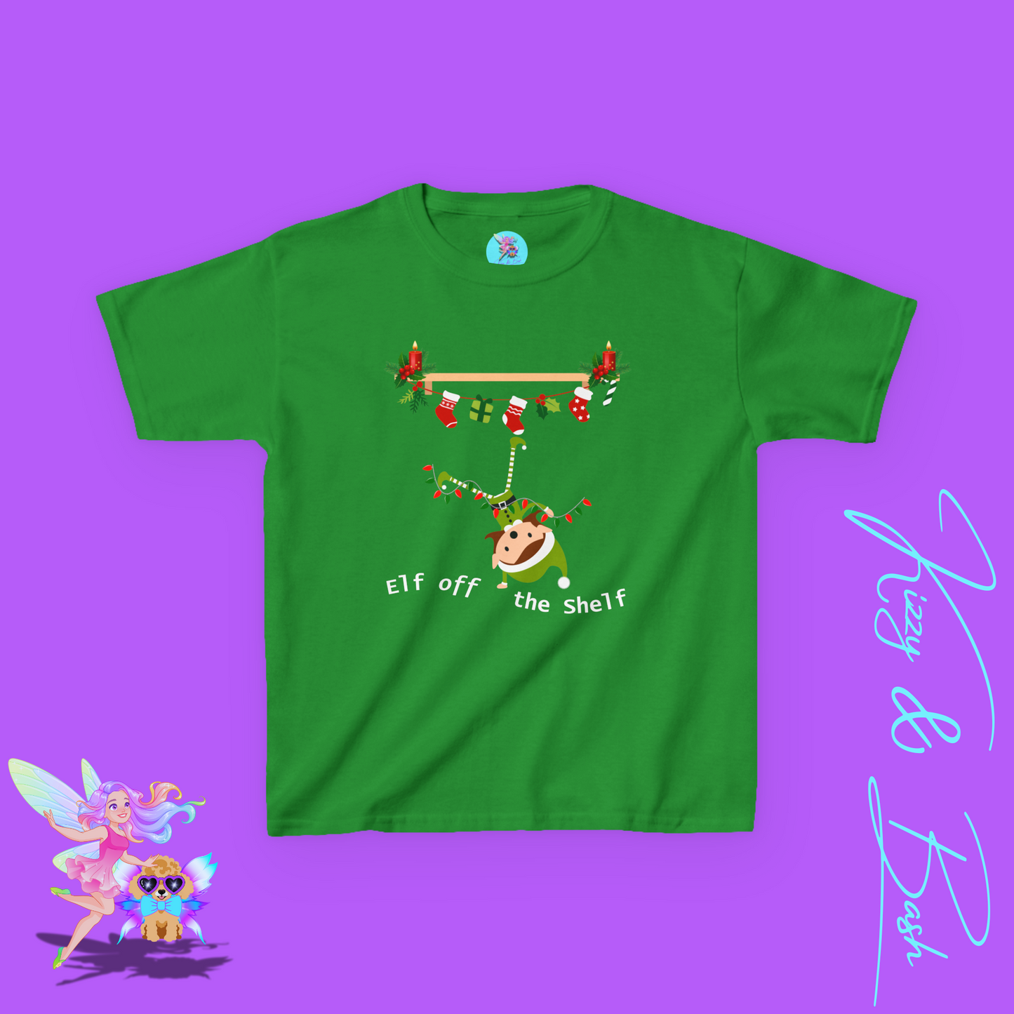 Cute Christmas Elf Girl T-Shirt for Kids Funny Elf Off The Shelf Shirt Gift for Elf Lovers Gift for Christmas Lovers Perfect Holiday Tee for Him or Her Funny Holiday T-Shirt for Kids Heavy Cotton™ Tee
