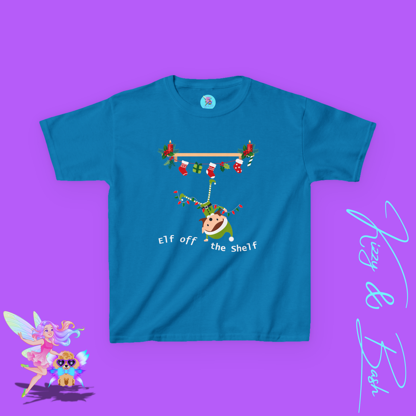 Cute Christmas Elf Girl T-Shirt for Kids Funny Elf Off The Shelf Shirt Gift for Elf Lovers Gift for Christmas Lovers Perfect Holiday Tee for Him or Her Funny Holiday T-Shirt for Kids Heavy Cotton™ Tee