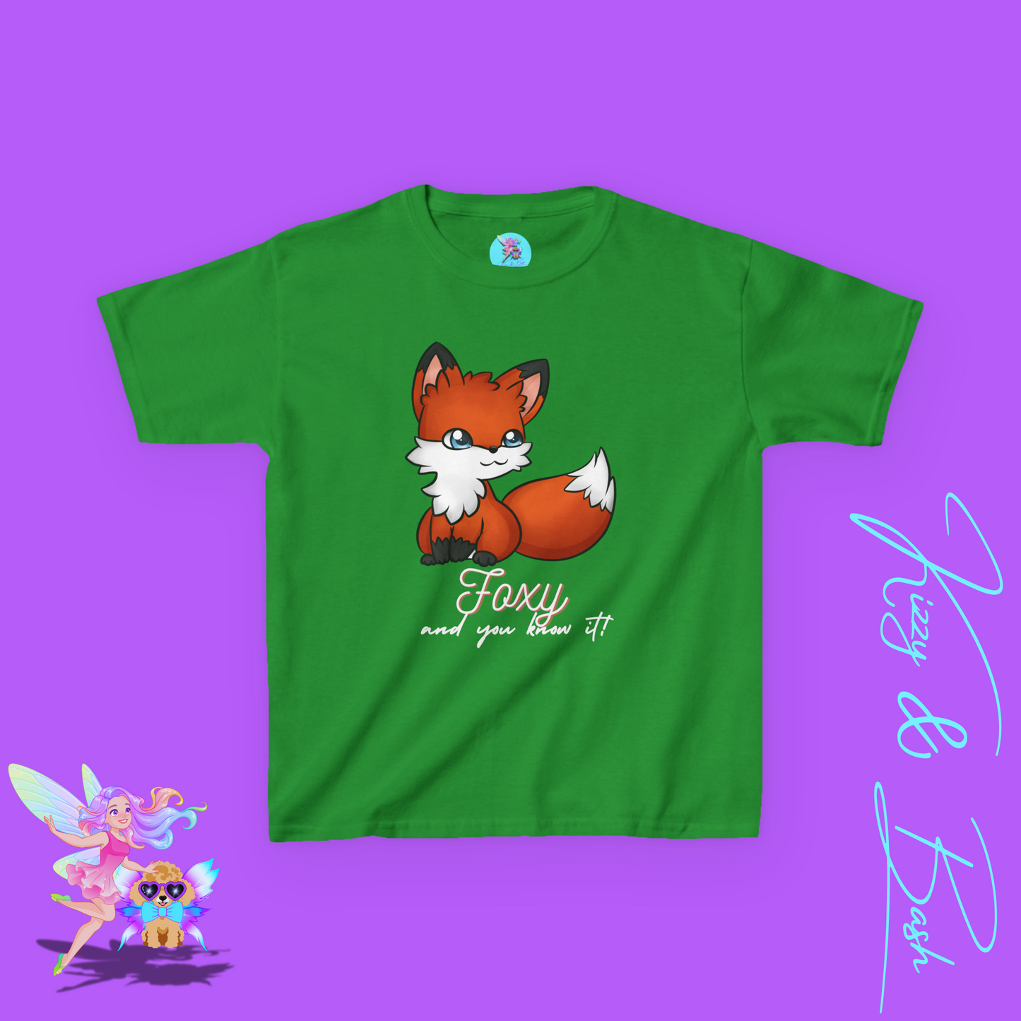 Foxy and You Know It Shirt Animal Pun Shirt for Kids Sassy Fox T-Shirt Cute Woodland Animal Gift for Animal Lovers Shirt Cute Empowerment Shirt for Her Funny Animal Shirt for Kids Heavy Cotton™ Tee