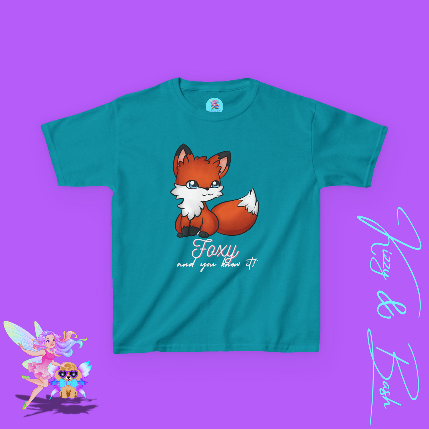 Foxy and You Know It Shirt Animal Pun Shirt for Kids Sassy Fox T-Shirt Cute Woodland Animal Gift for Animal Lovers Shirt Cute Empowerment Shirt for Her Funny Animal Shirt for Kids Heavy Cotton™ Tee