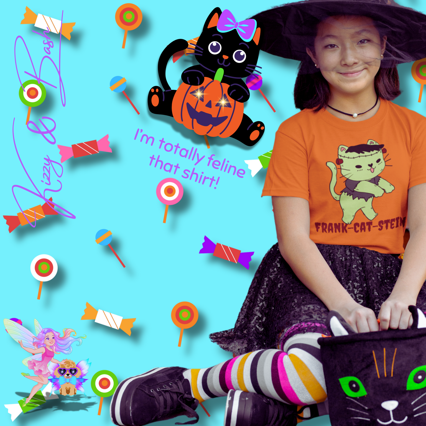 Frankenstein Kitty Cat Halloween Shirt for Kids Cute Cryptidcore Graphic Tee Cryptidcore Sasquatch Halloween Shirt Gift for Cat Lovers Spooky Halloween Gift Tee for Kids Heavy Cotton™ Tee