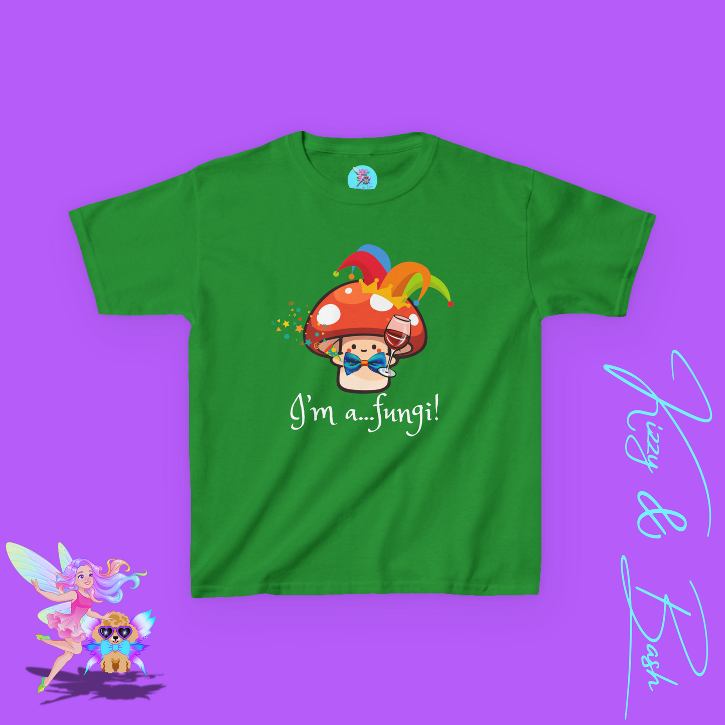 Funny Mushroom Shirt for Kids Naturecore Tee Gift for Mushroom Lovers Unique Gift for Him or Her Cute Mushroom Pun Shirt for Kids Heavy Cotton™ Tee