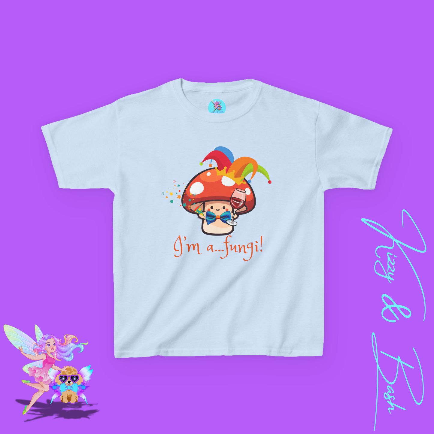 Funny Mushroom Shirt for Kids Naturecore Tee Gift for Mushroom Lovers Unique Gift for Him or Her Cute Mushroom Pun Shirt for Kids Heavy Cotton™ Tee