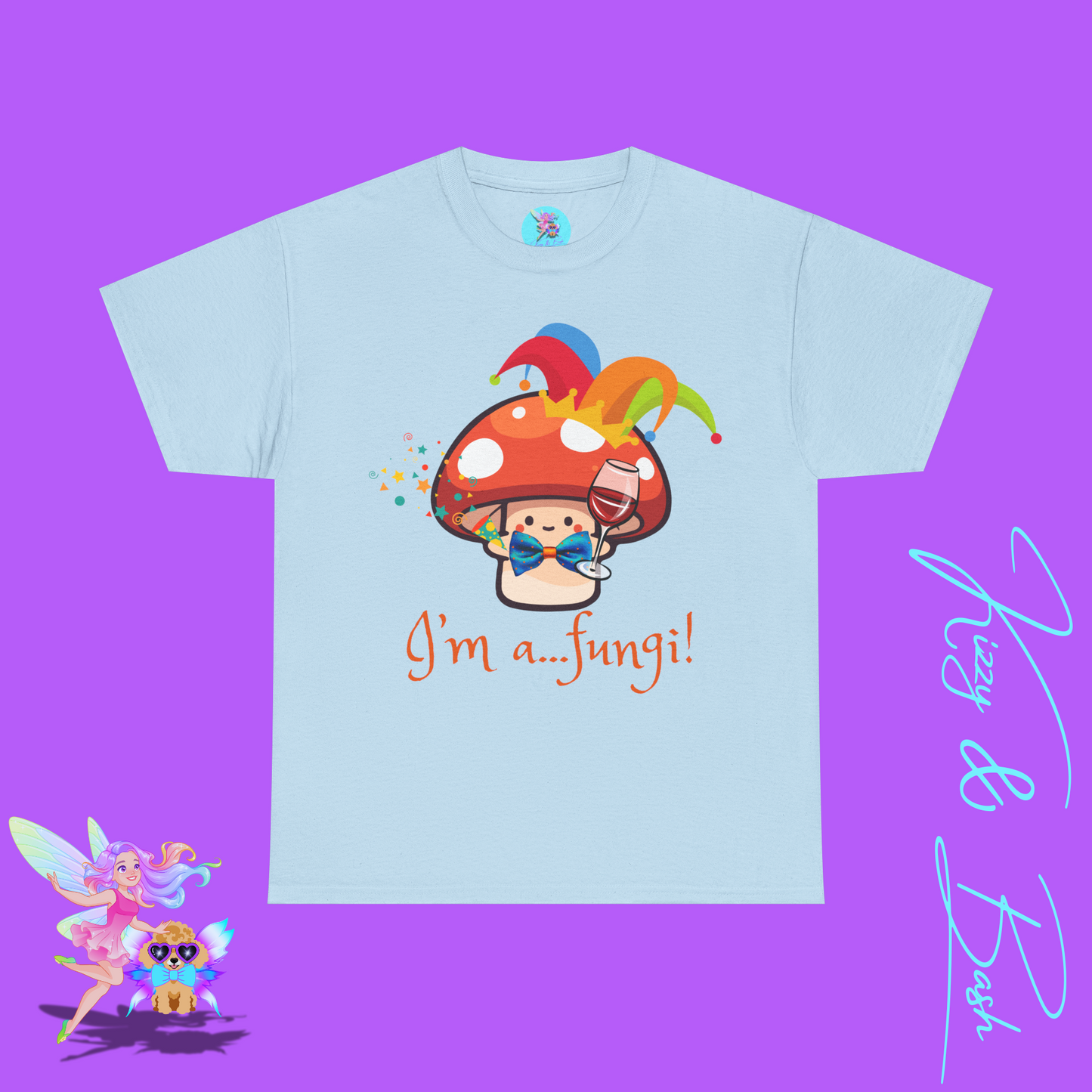 Funny Mushroom Pun T-Shirt for Adults I'm a Fungi Shirt Punny Naturecore Tee Life of the Party Gift Idea Funny Gift for Nature Lovers Unisex Heavy Cotton Tee