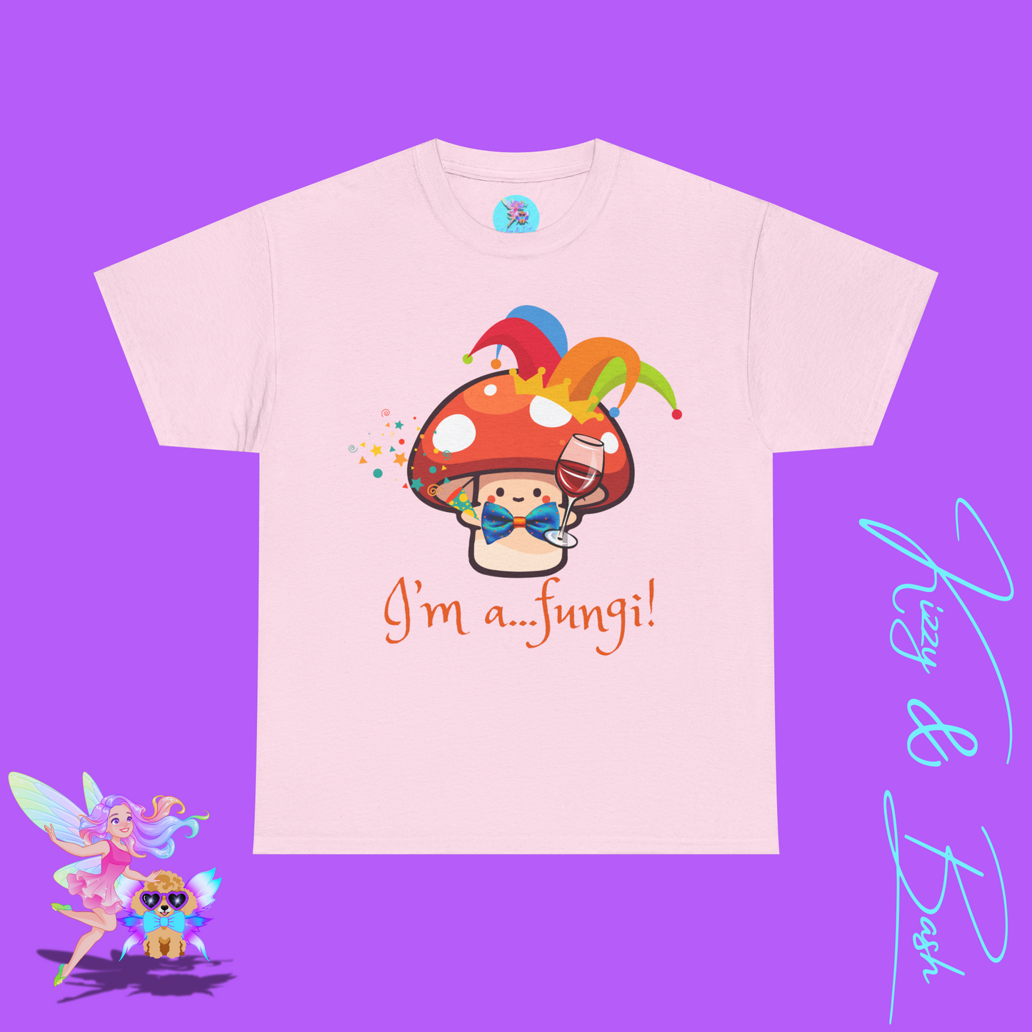 Funny Mushroom Pun T-Shirt for Adults I'm a Fungi Shirt Punny Naturecore Tee Life of the Party Gift Idea Funny Gift for Nature Lovers Unisex Heavy Cotton Tee