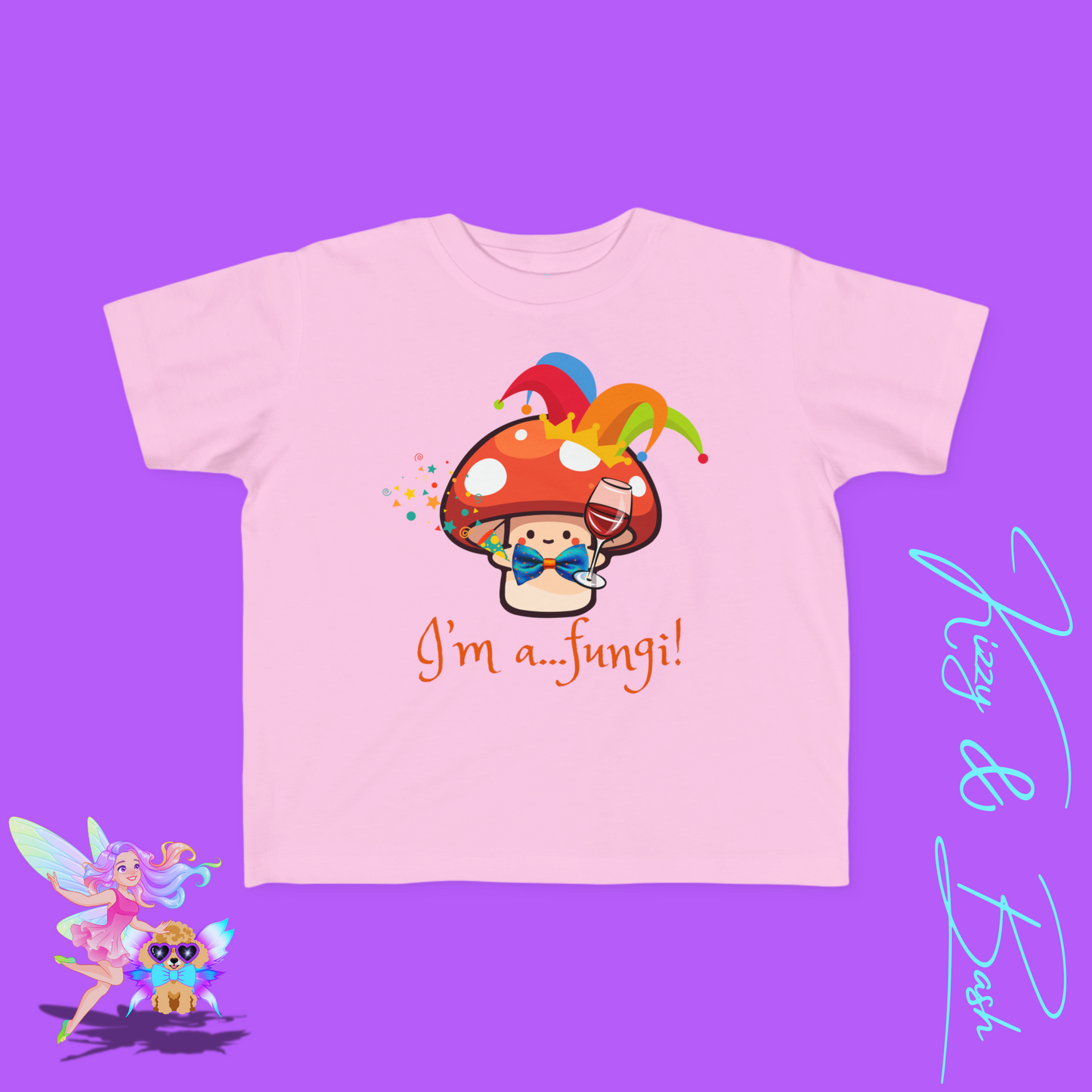 Funny Mushroom Shirt for Toddlers I'm a Fungi Pun T-Shirt Cute Cottagecore Party Tee Perfect Gift for Nature Lovers Shirt Punny Gift Idea for Toddler's Fine Jersey Tee