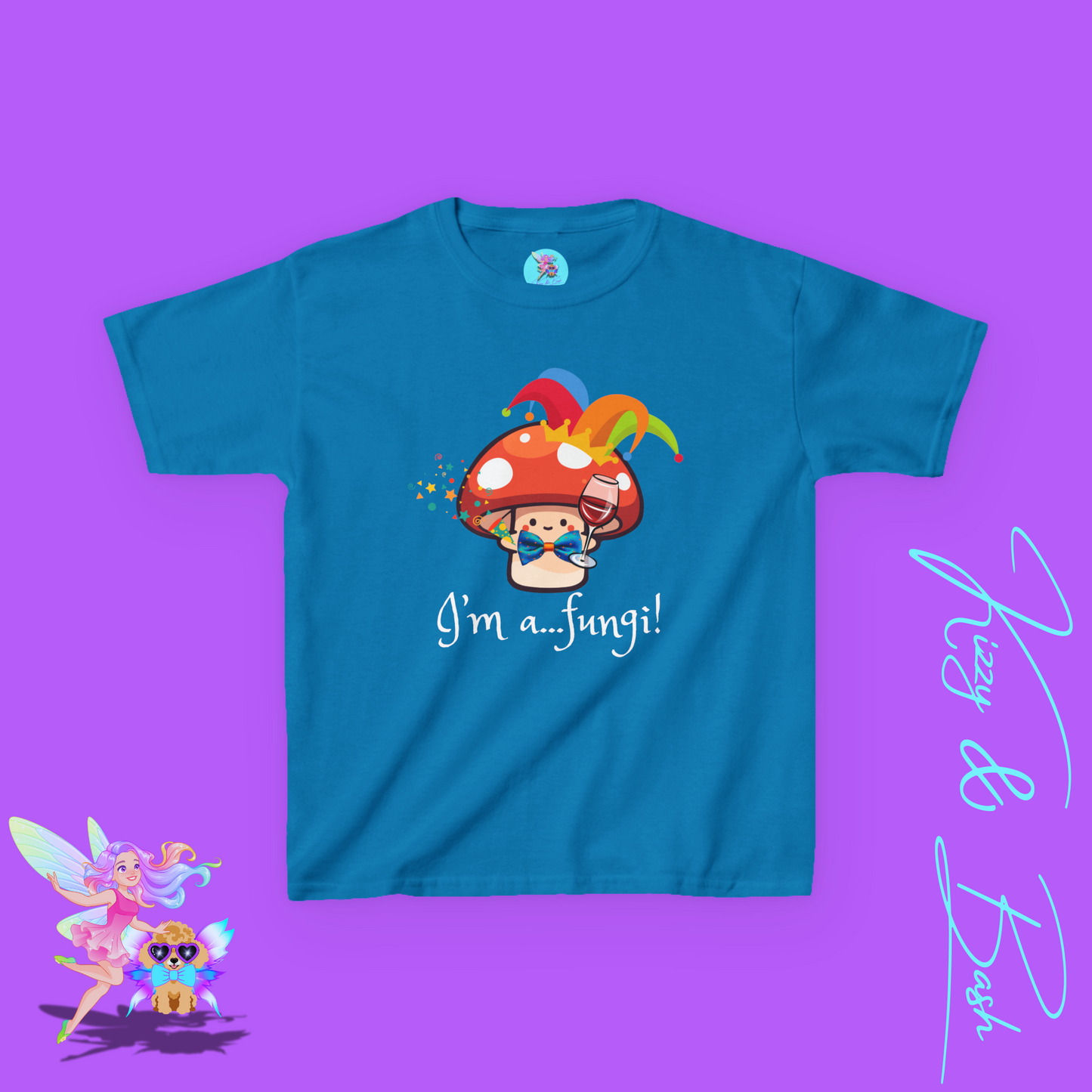 Funny Mushroom Shirt for Kids Naturecore Tee Gift for Mushroom Lovers Unique Gift for Him or Her Cute Mushroom Pun Shirt for Kids Heavy Cotton™ Tee