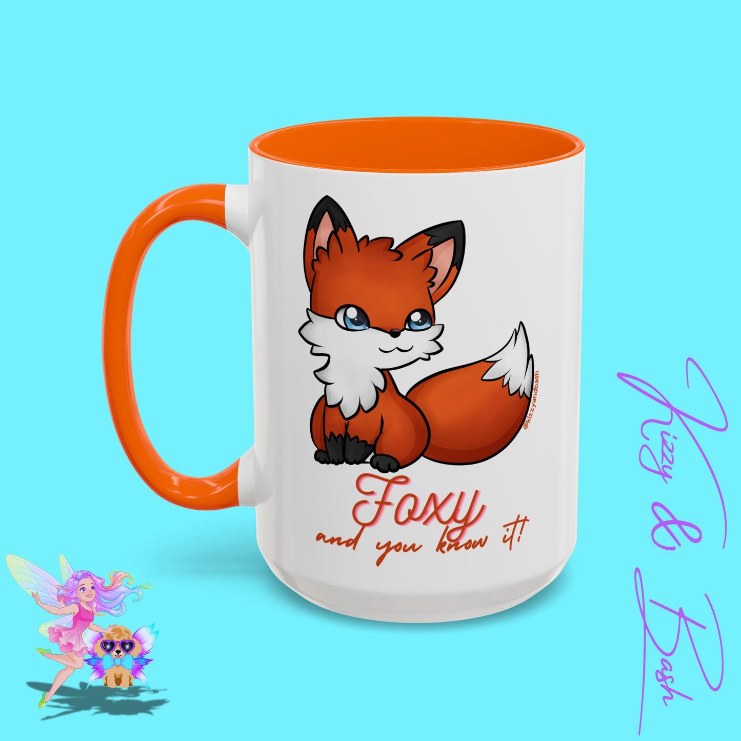Red Fox Mug for Her Funny Woodland Animal Gift Idea Cute Fox Coffee Mug Perfect Gift for Fox Lovers Foxy and You Know It Accent Coffee Mug - 11, 15oz