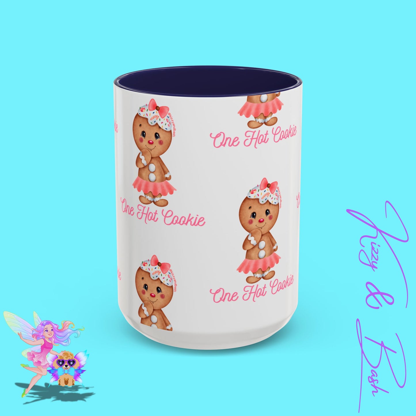 Ultimate Gingerbread Mug Cute Gingerbread Coffee Mug for Her One Hot Cookie Christmas Cookie Mug Gift for Gingerbread Lovers Unique Gift for Bakers Accent Coffee Mug - 11, 15oz